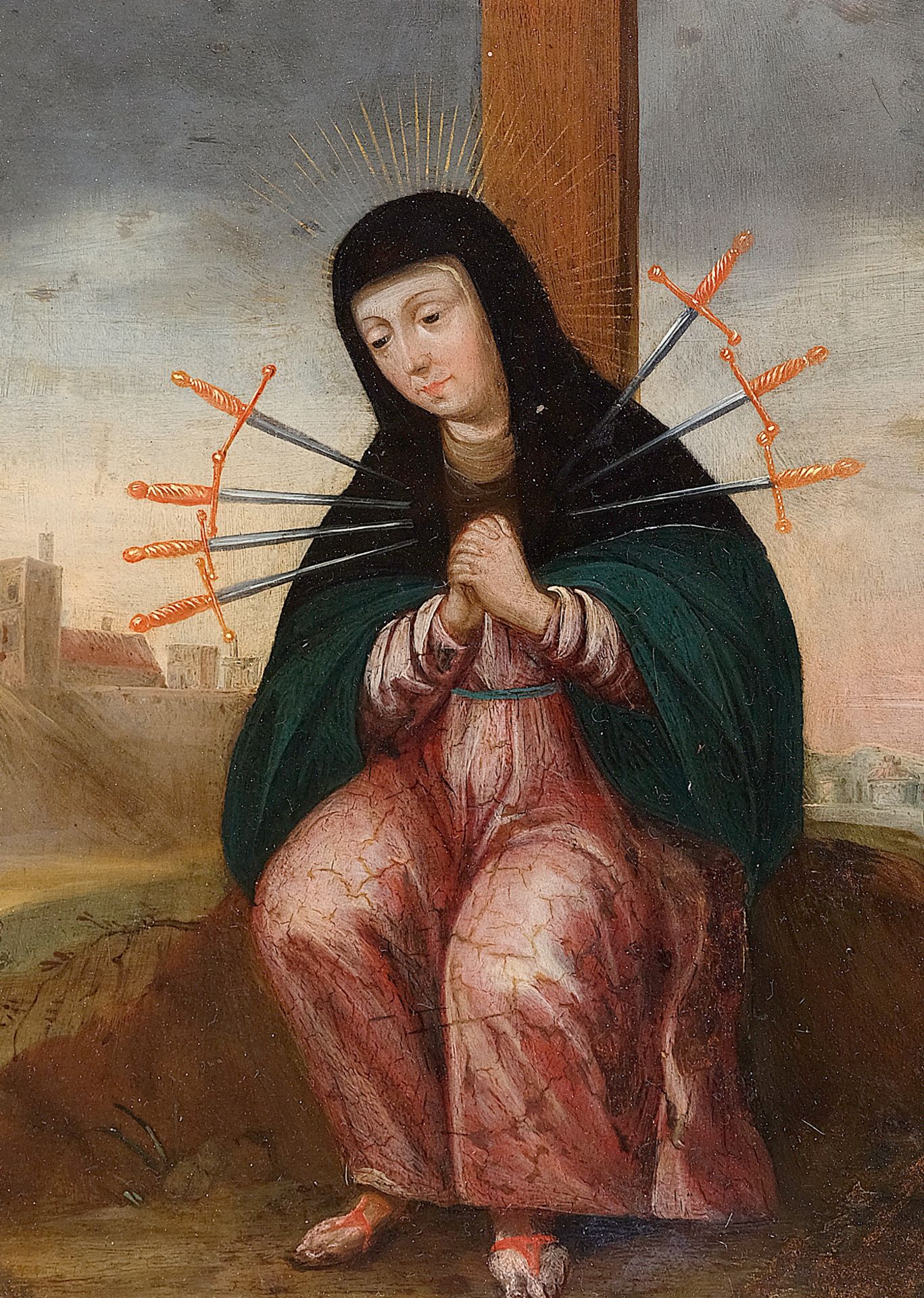 Mater Dolorosa, Gemälde, Spanien um 1700