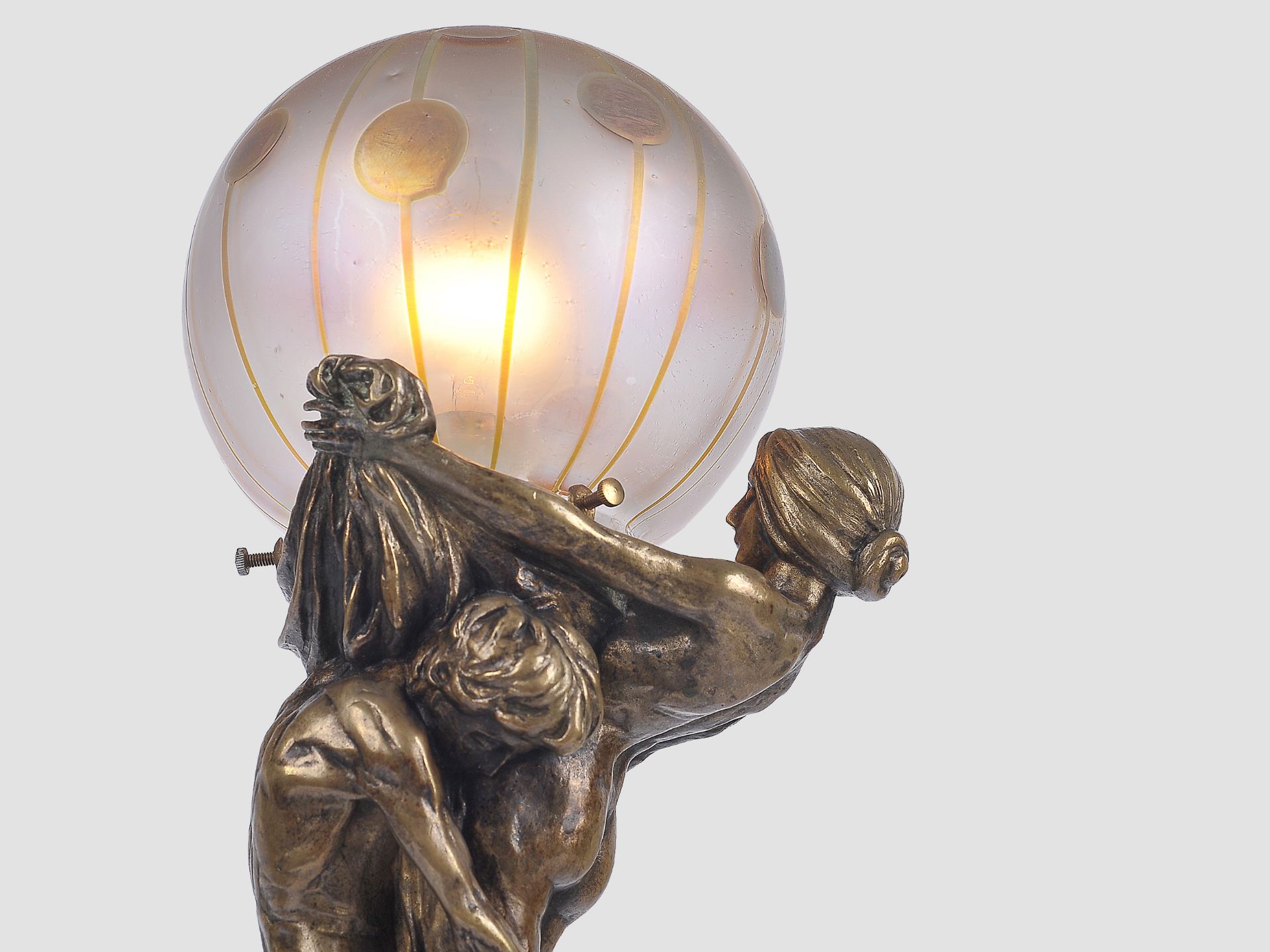Jugendstillampe, Gustav Gurschner & Johann Loetz Witwe - Image 6 of 9