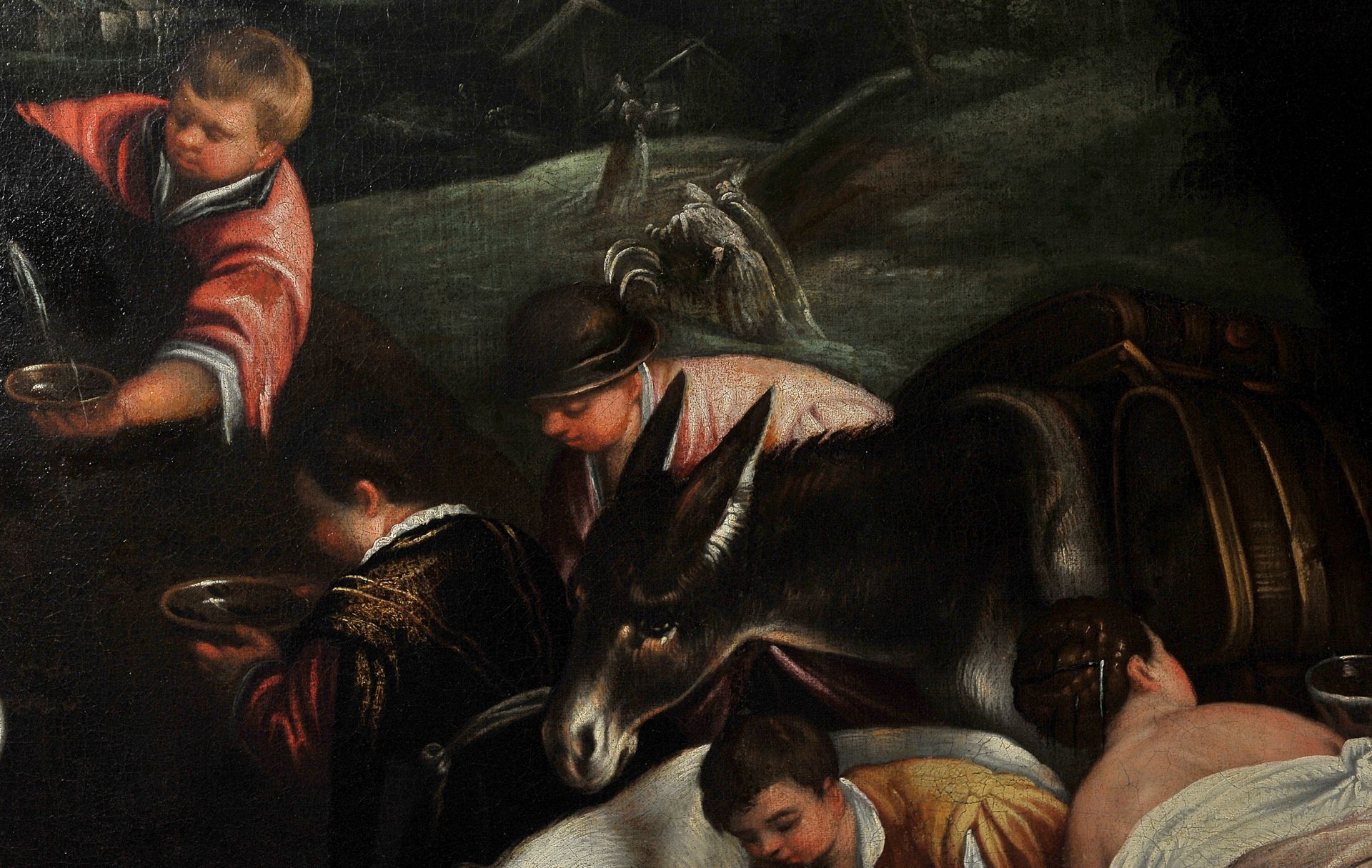 Leandro Bassano, Bassano del Grappa 1575 – 1622 Venedig (Werkstatt), Tiere an der Tränke - Image 8 of 11