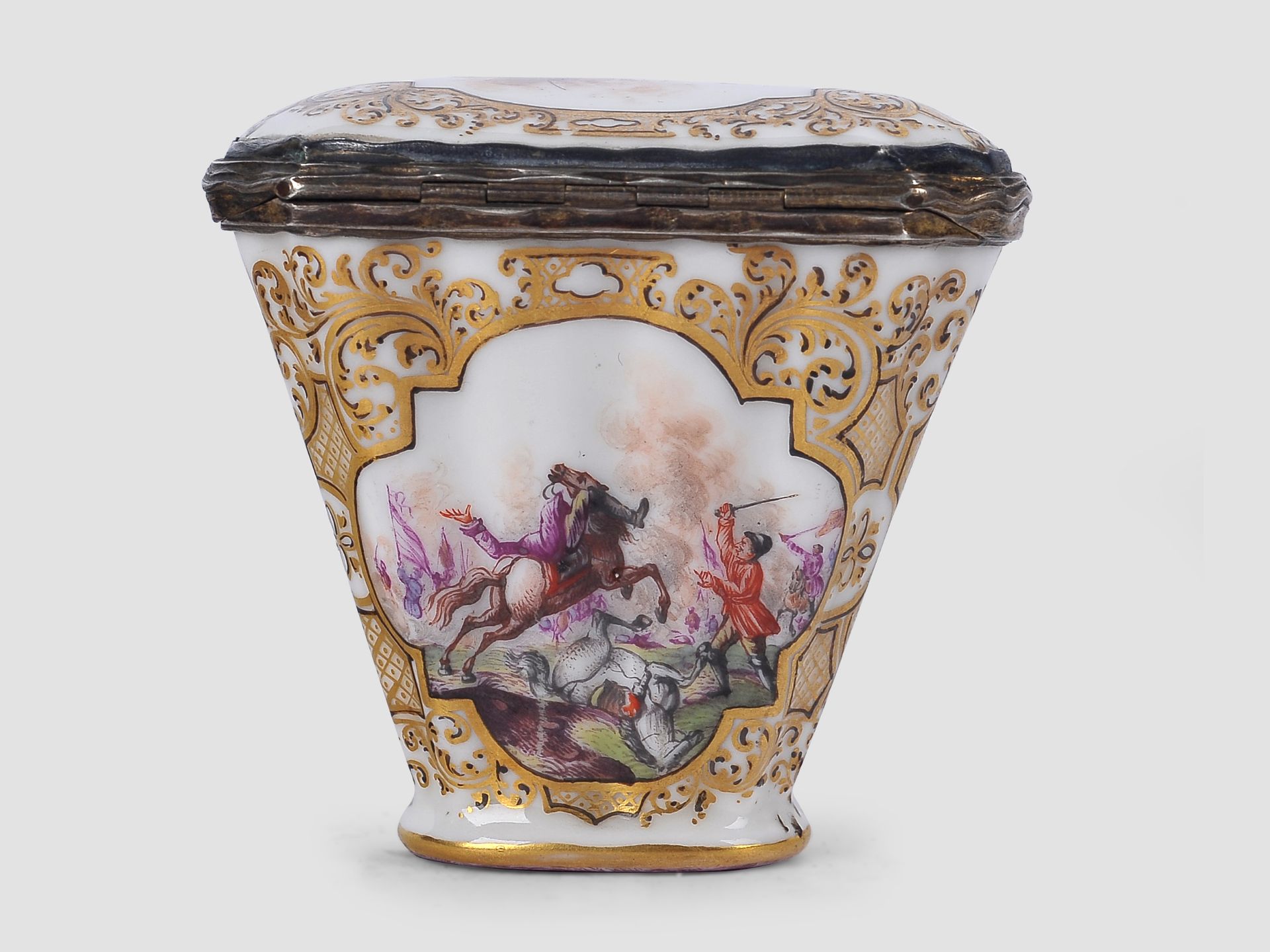 Museale Meissen Tabatiere, Johann Gregor Hoeroldt 1696-1775 (zugeschrieben) - Image 5 of 8