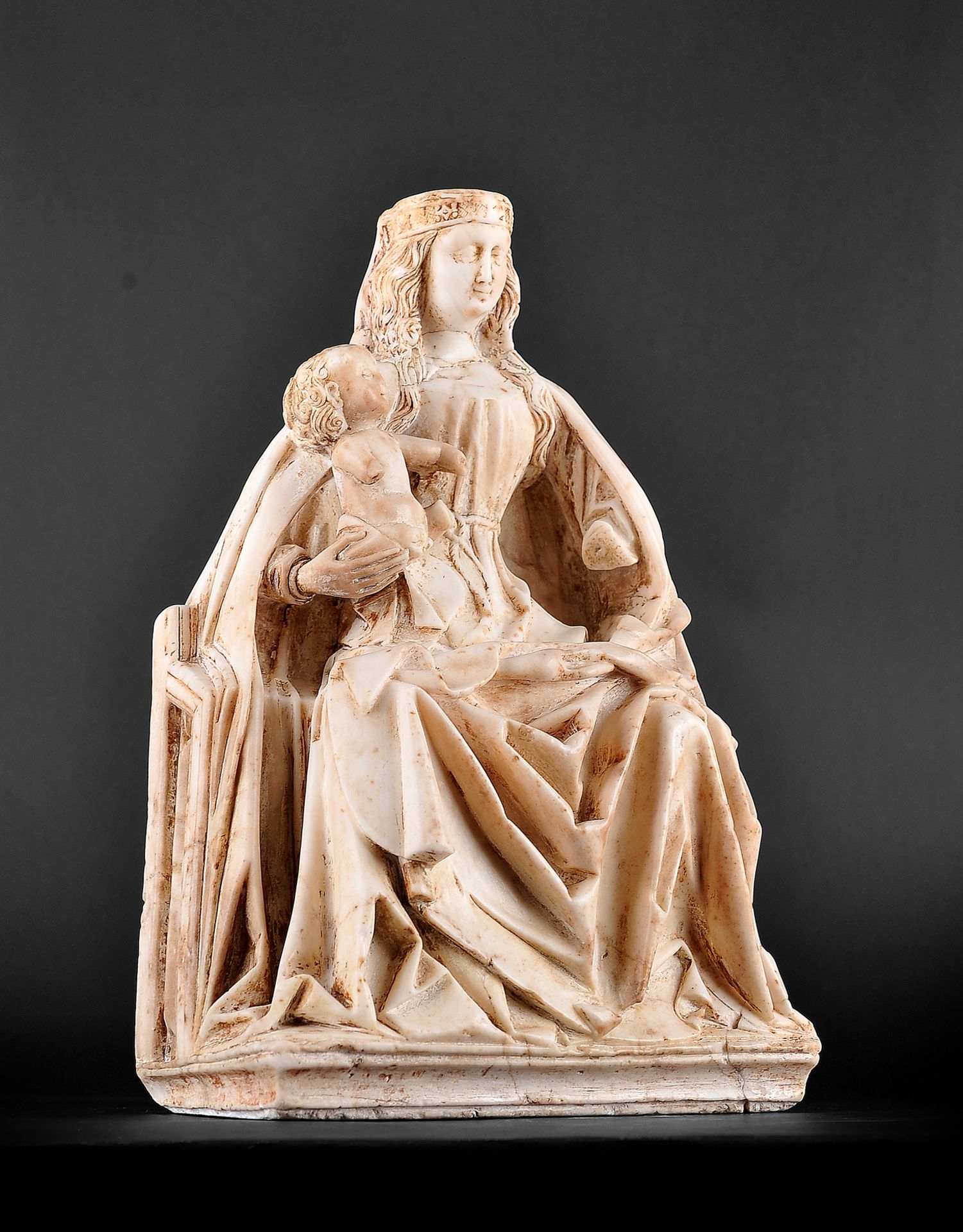 Gil de Siloe, Antwerpen 1440 – 1501 Burgos (und Werkstatt), Sitzende Madonna, um 1485/90