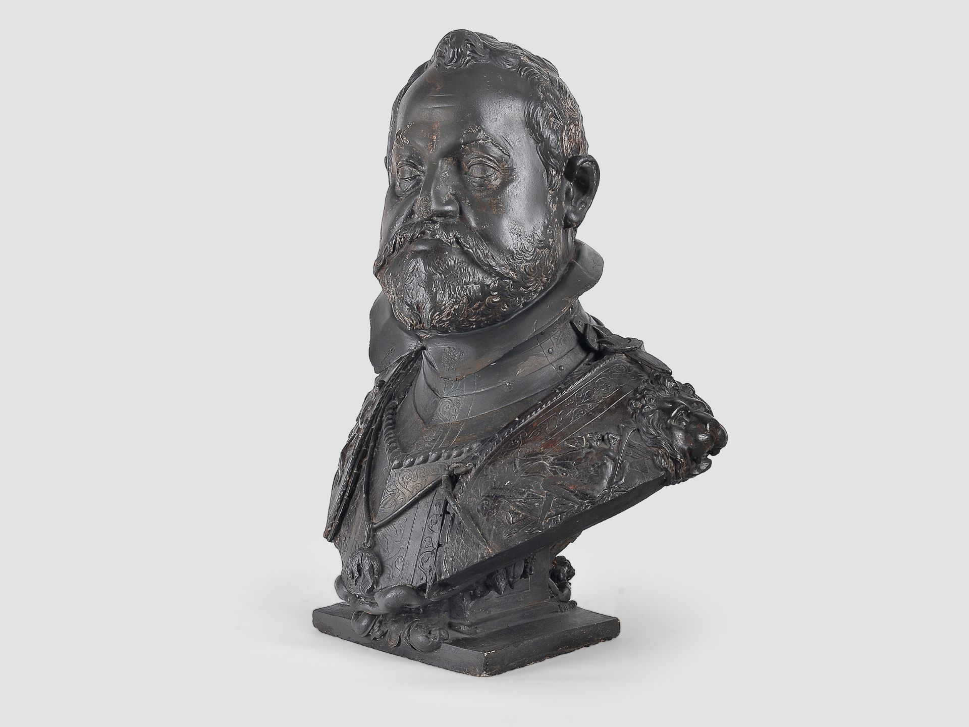 Rudolf II., Portrait-Büste um 1880/90 - Image 2 of 5