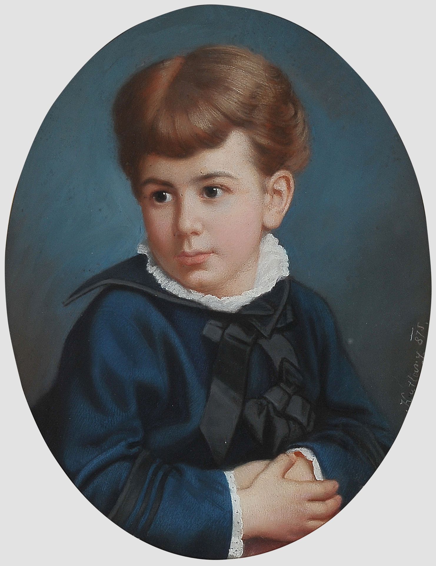 Joseph Huttary, Aicha 1841 – 1890 Prag, Portrait eines Knaben