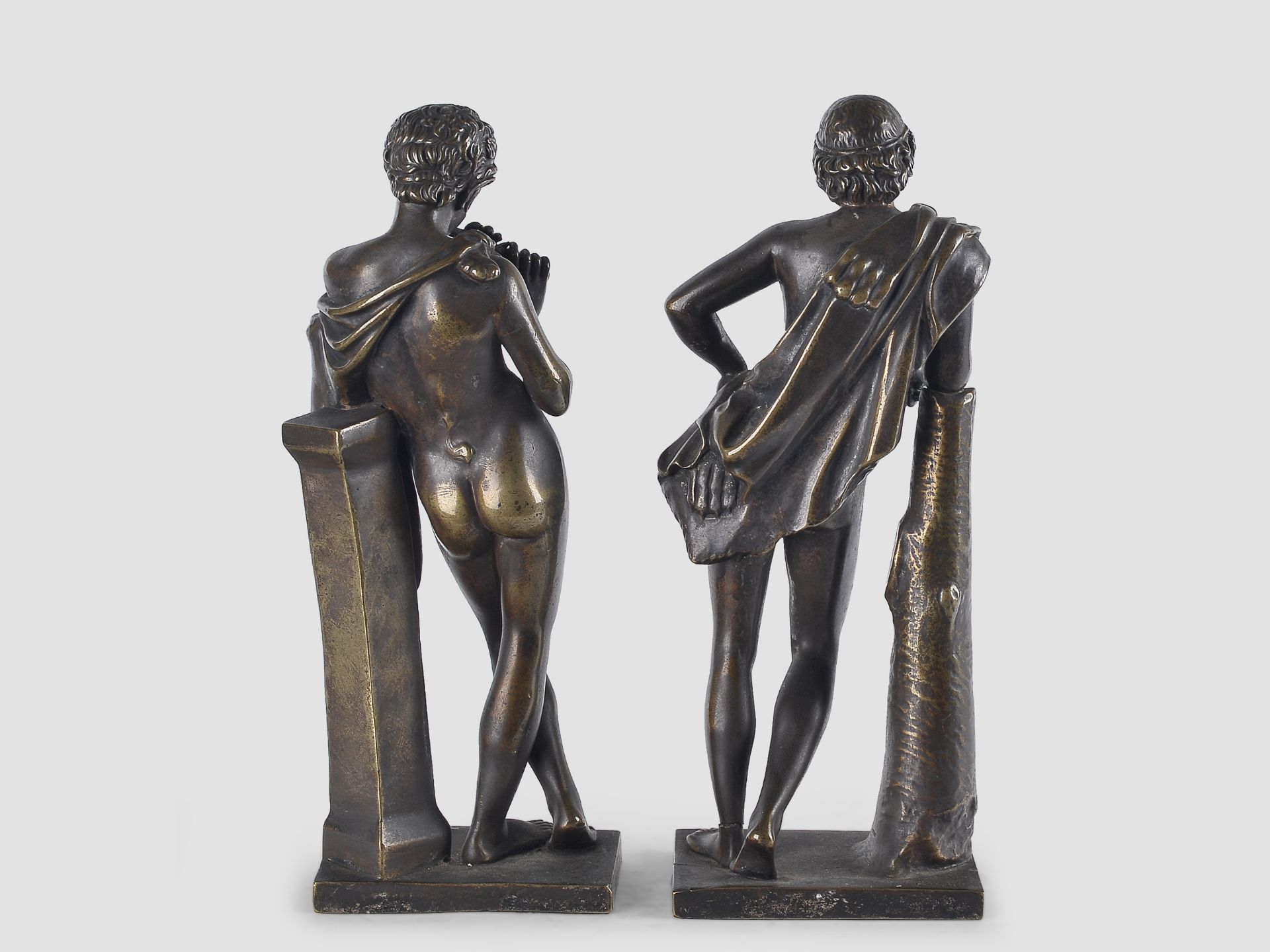 Pan & Dionysos, Bronze, 19. Jahrhundert - Bild 6 aus 7