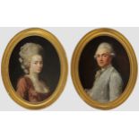 Nicolas Guy Brenet, Paris 1728 – 1792 Paris, Portraits des Ehepaares „Von Schauenstein“