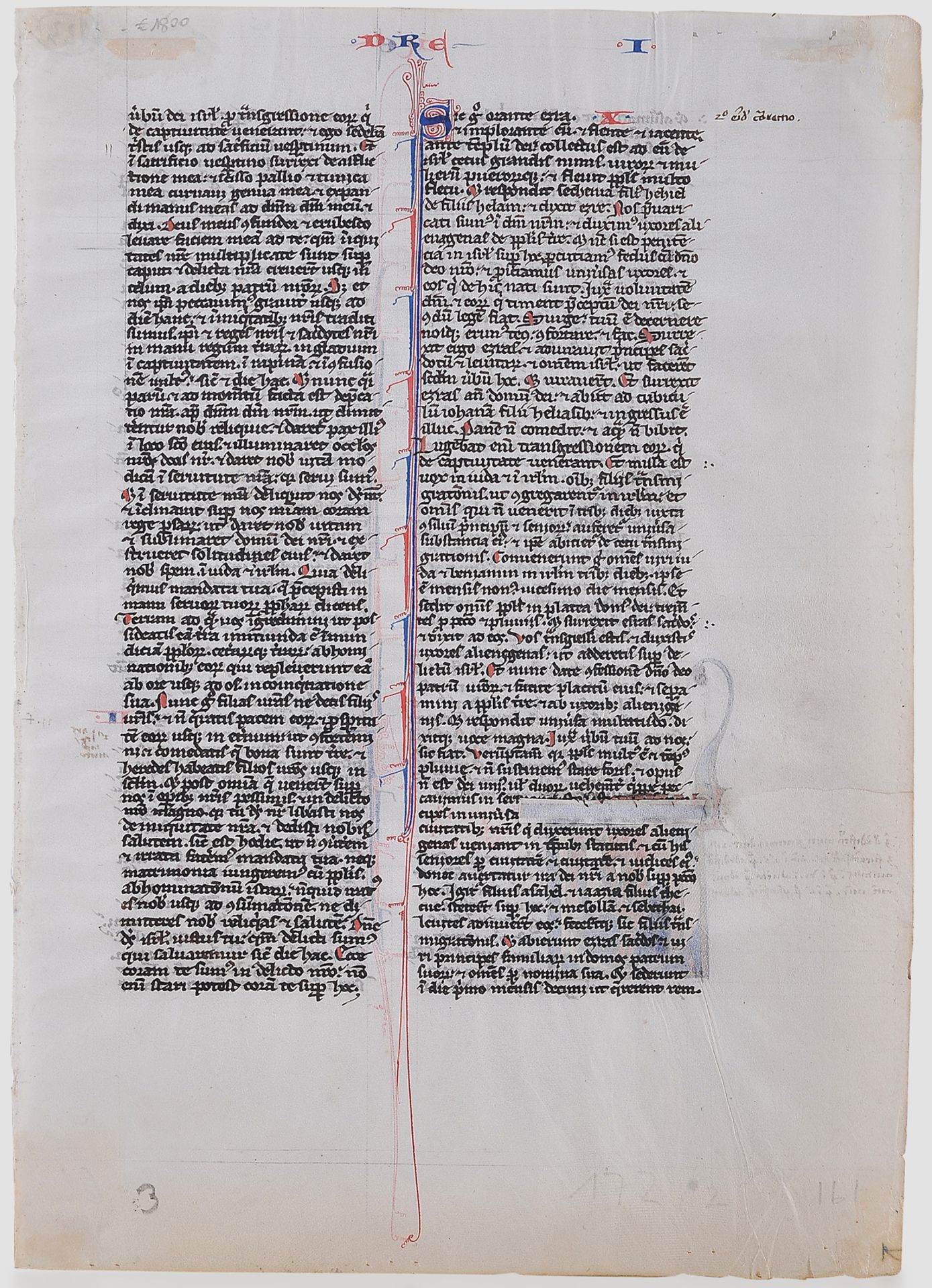Buchmalerei, Illumination, um 1250 - Image 2 of 2