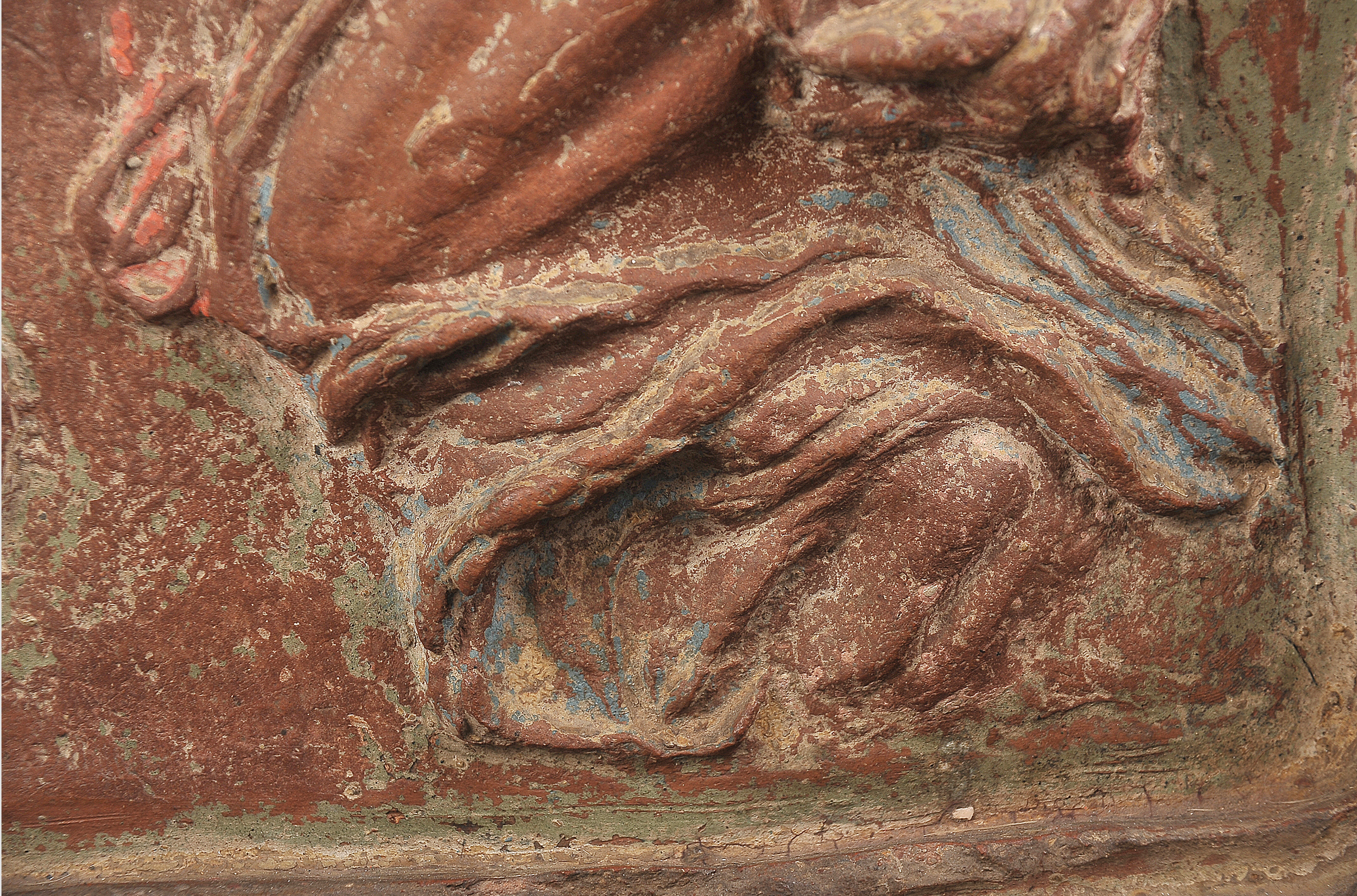 Terracotta Relief, Verkündigung Mariä - Image 8 of 9