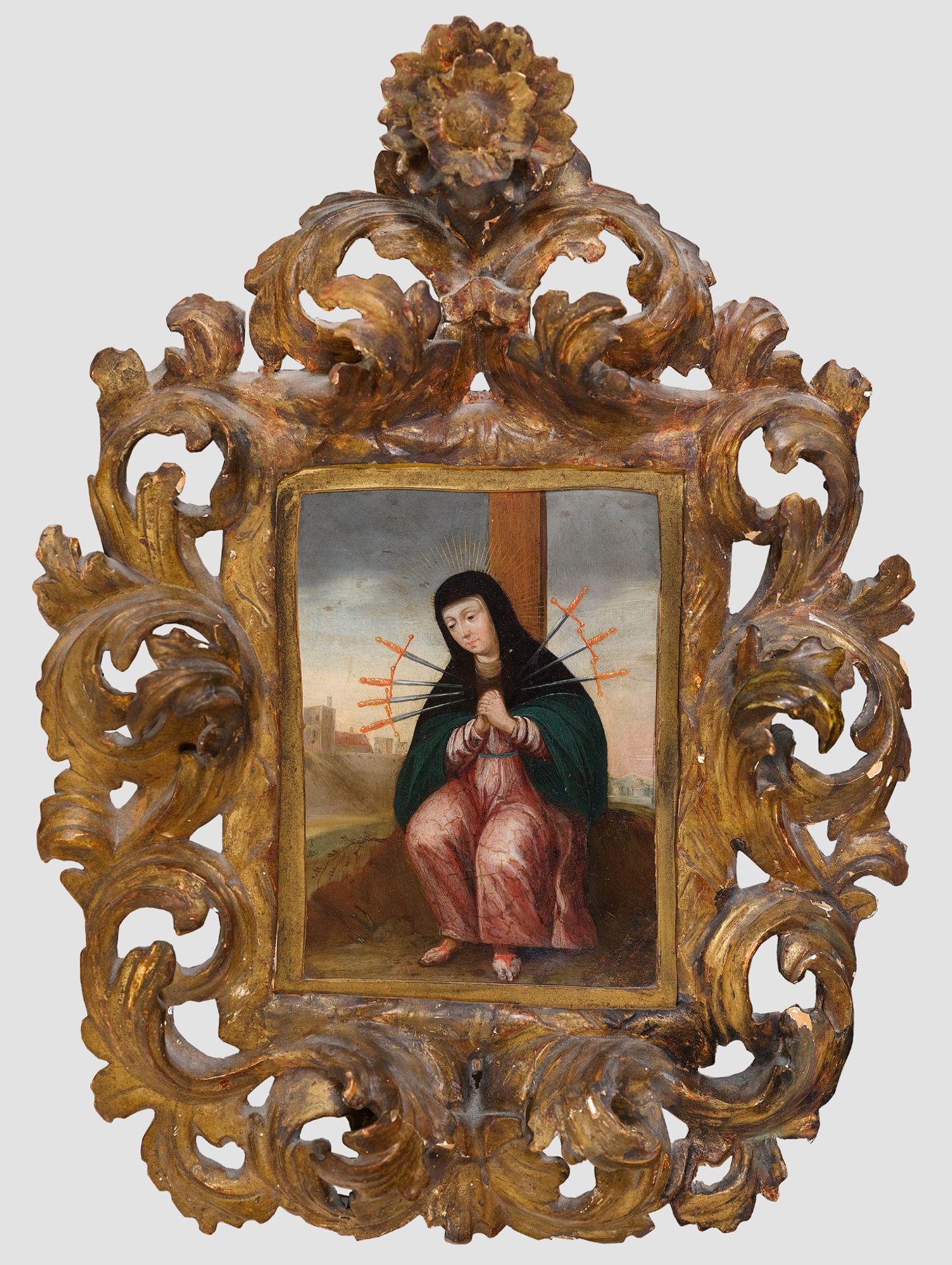 Mater Dolorosa, Gemälde, Spanien um 1700 - Image 2 of 3