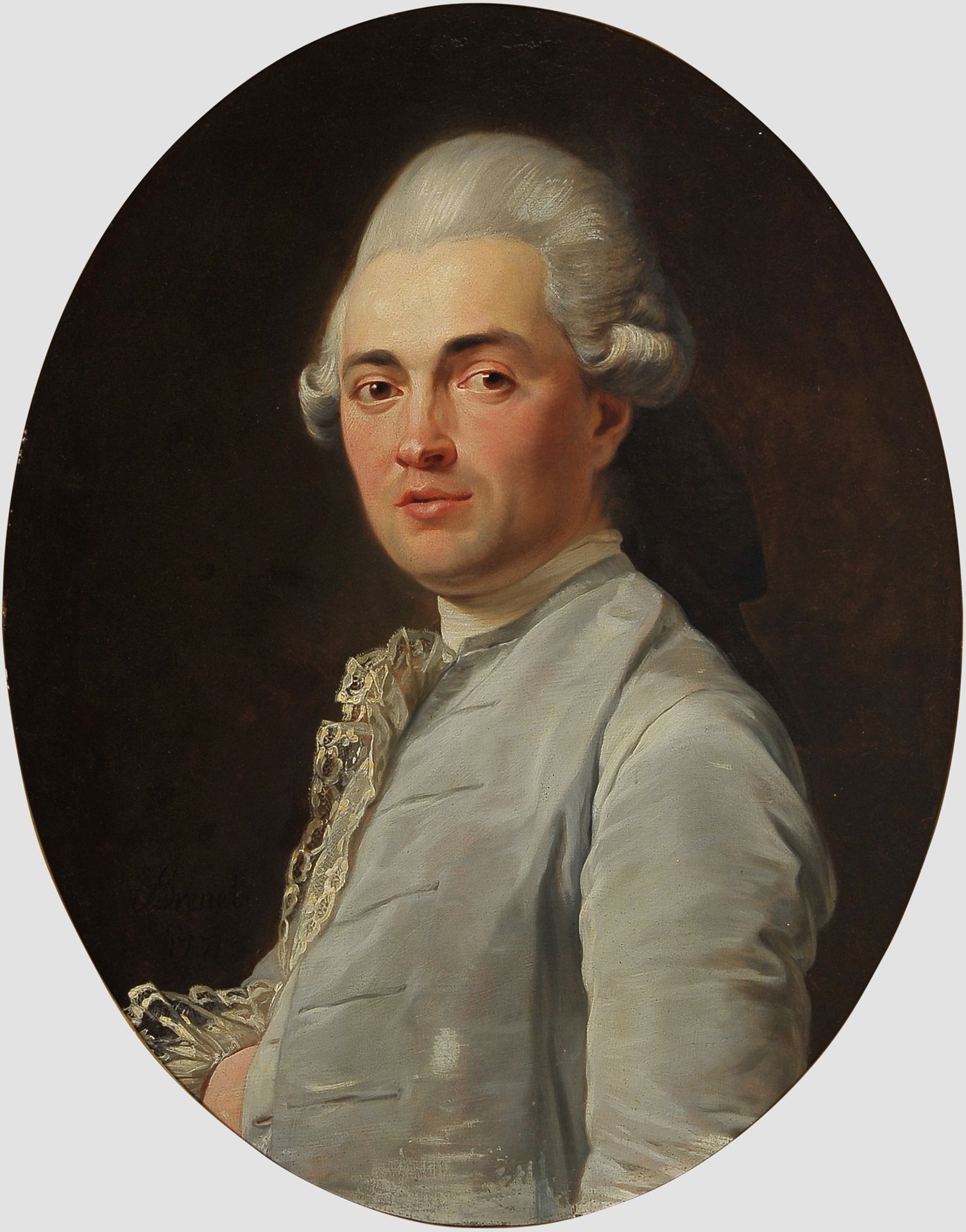 Nicolas Guy Brenet, Paris 1728 – 1792 Paris, Portraits des Ehepaares „Von Schauenstein“ - Image 4 of 11