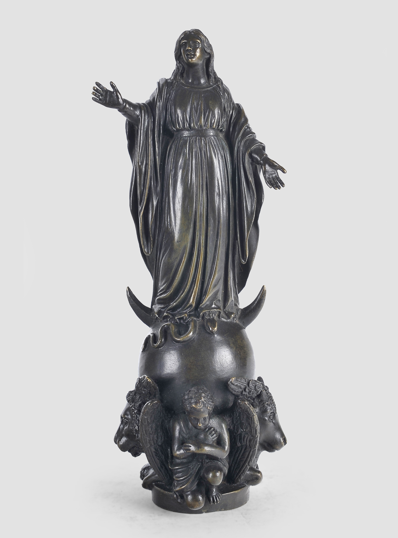 Maria Immaculata, Barock, 17. / 19. Jahrhundert, Bronze