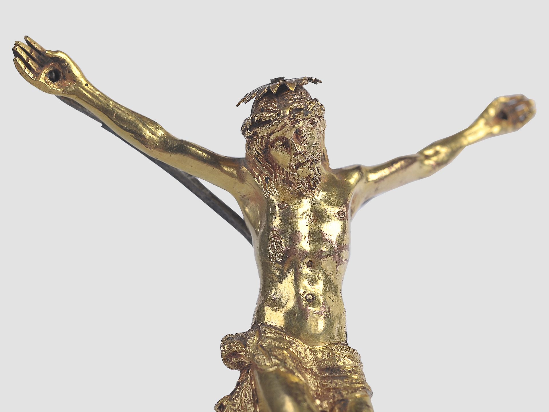 Corpus Christi, Süddeutsch oder Italien, 17. Jahrhundert, Bronze - Bild 4 aus 5