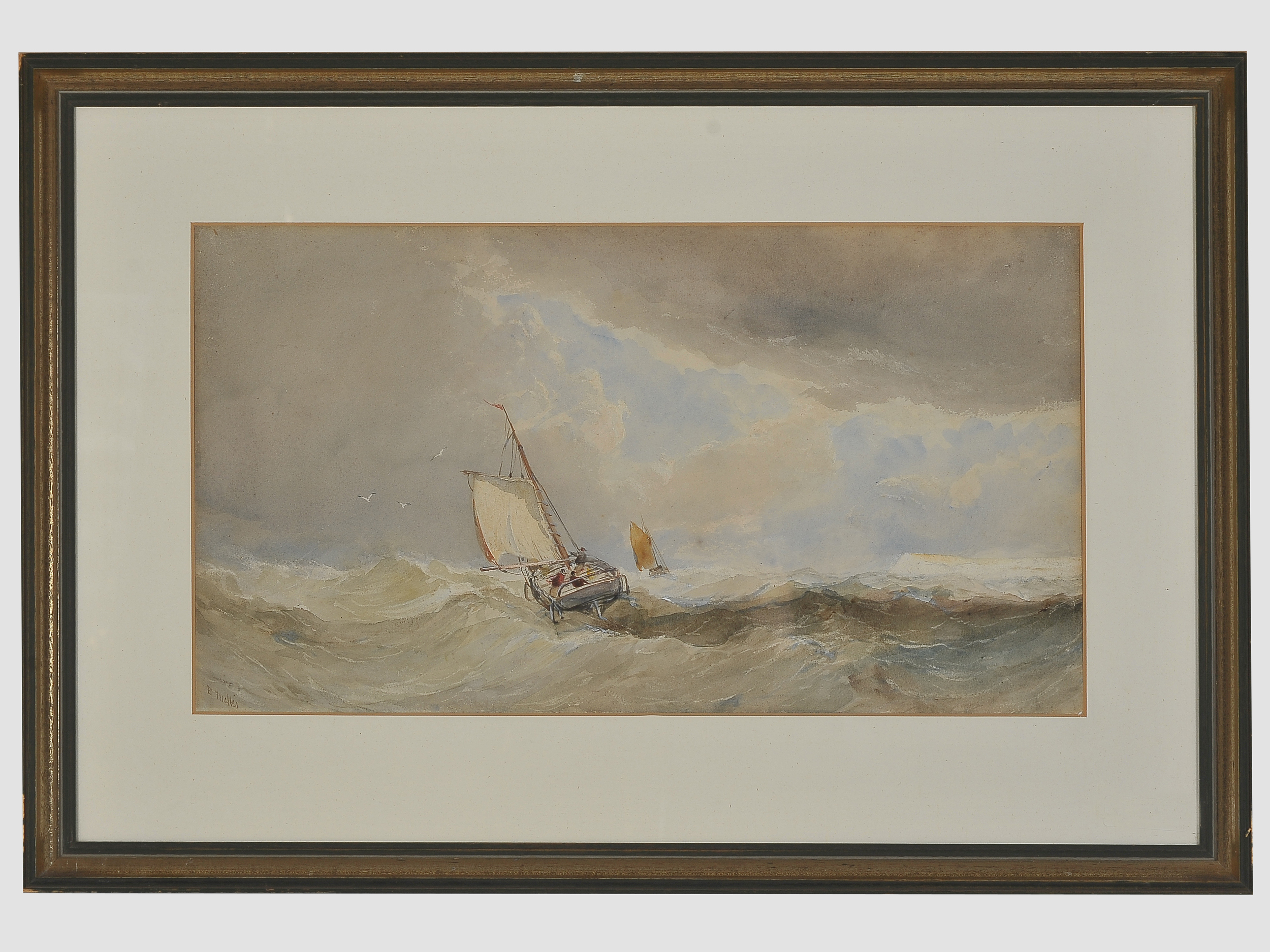 Edvard Tucker, England 1830 – 1909 England, Marine / Seestück - Image 2 of 3