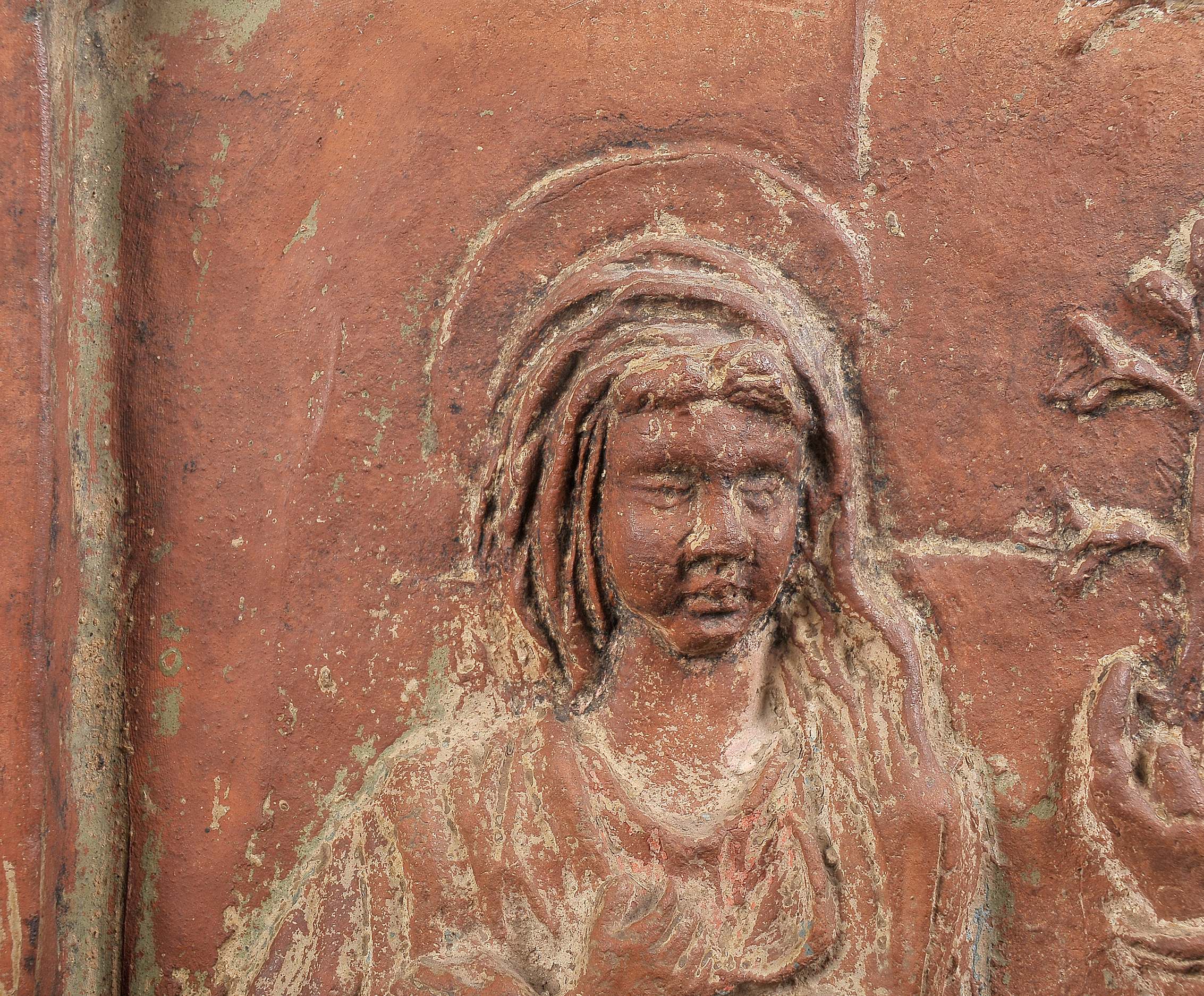 Terracotta Relief, Verkündigung Mariä - Image 6 of 9