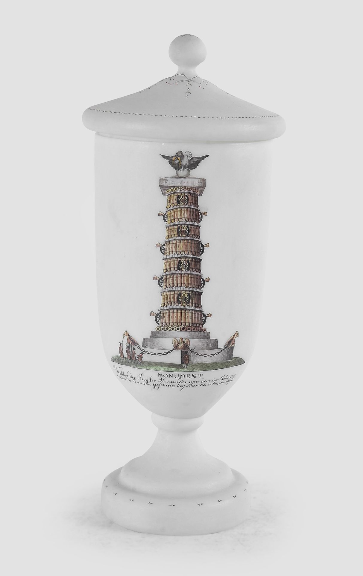 Empire Glas in Urnenform, um 1810