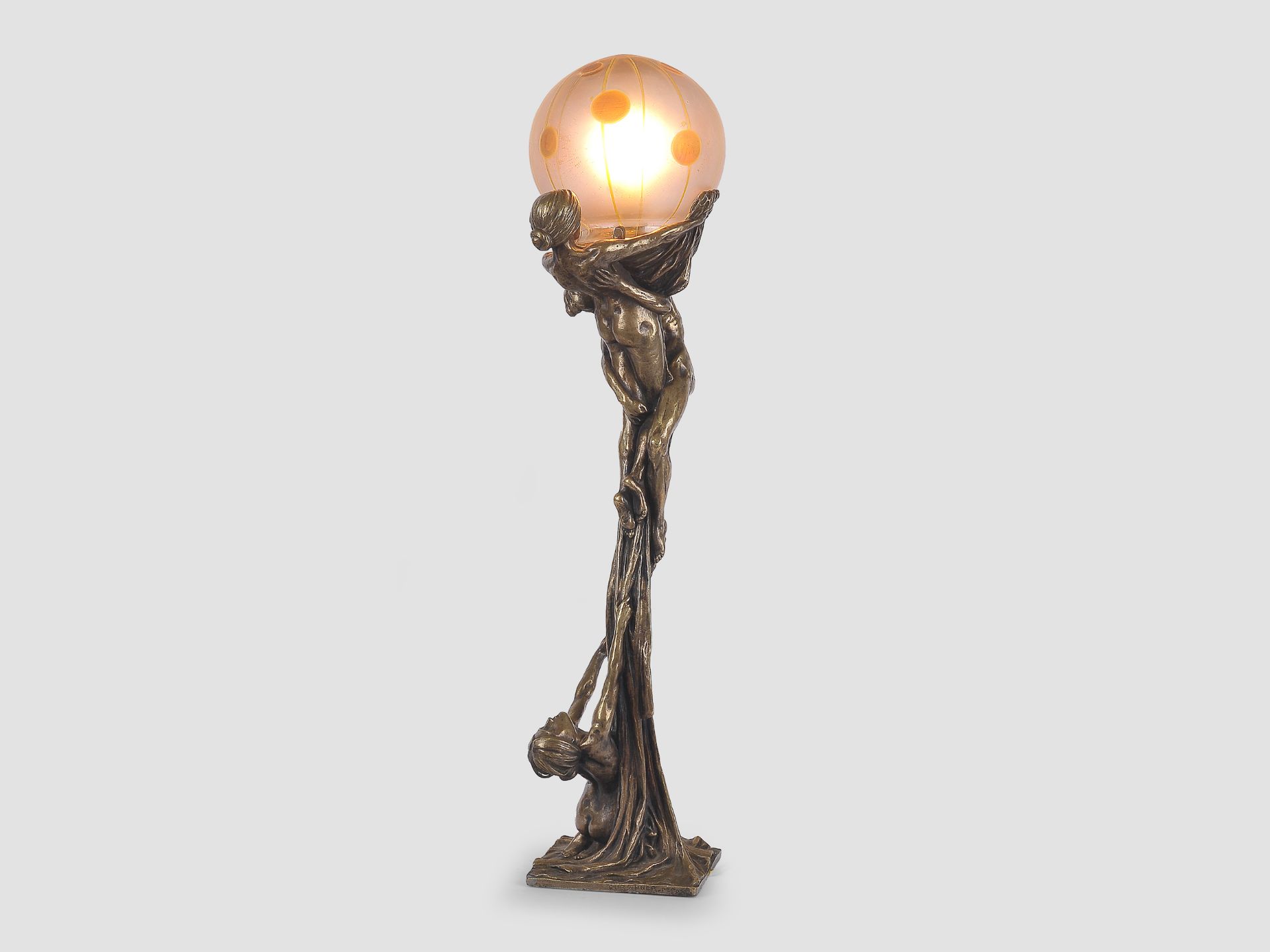 Jugendstillampe, Gustav Gurschner & Johann Loetz Witwe - Image 4 of 9
