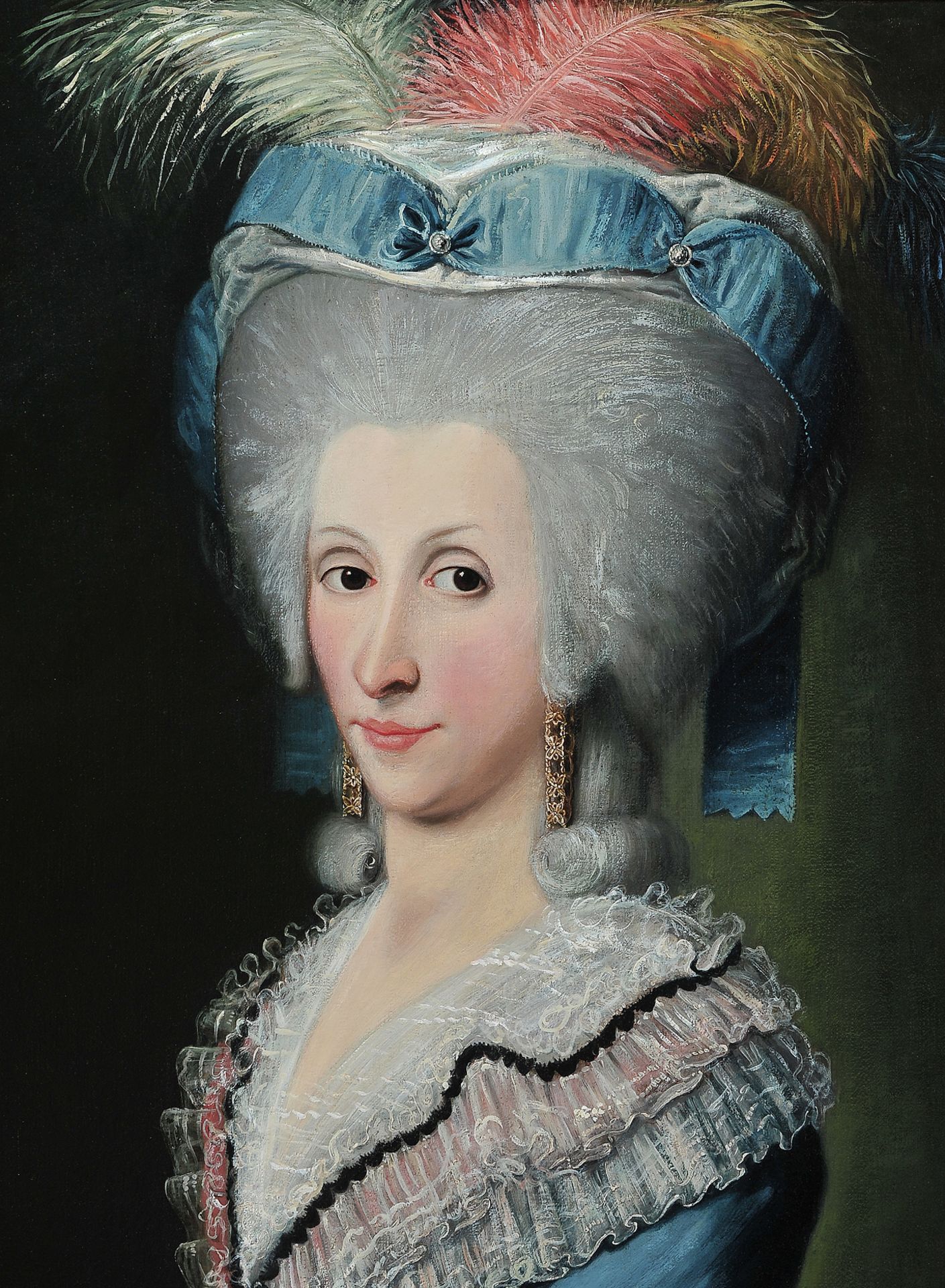 Adeliges Portraitgemälde, Italien oder Donaumonarchie - Image 4 of 5