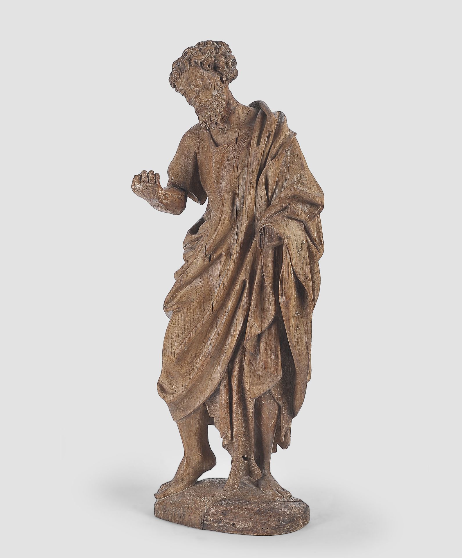 Heiliger Johannes der Täufer, Flämisch um 1500, Eichenholz - Image 2 of 6