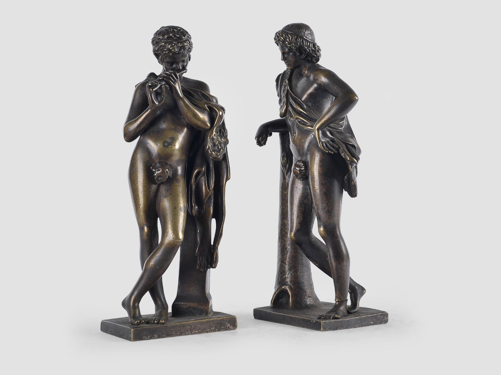 Pan & Dionysos, Bronze, 19. Jahrhundert - Bild 2 aus 7