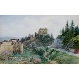 Thomas Ender, Wien 1793 – 1875 Wien, Bruneck, Aquarell