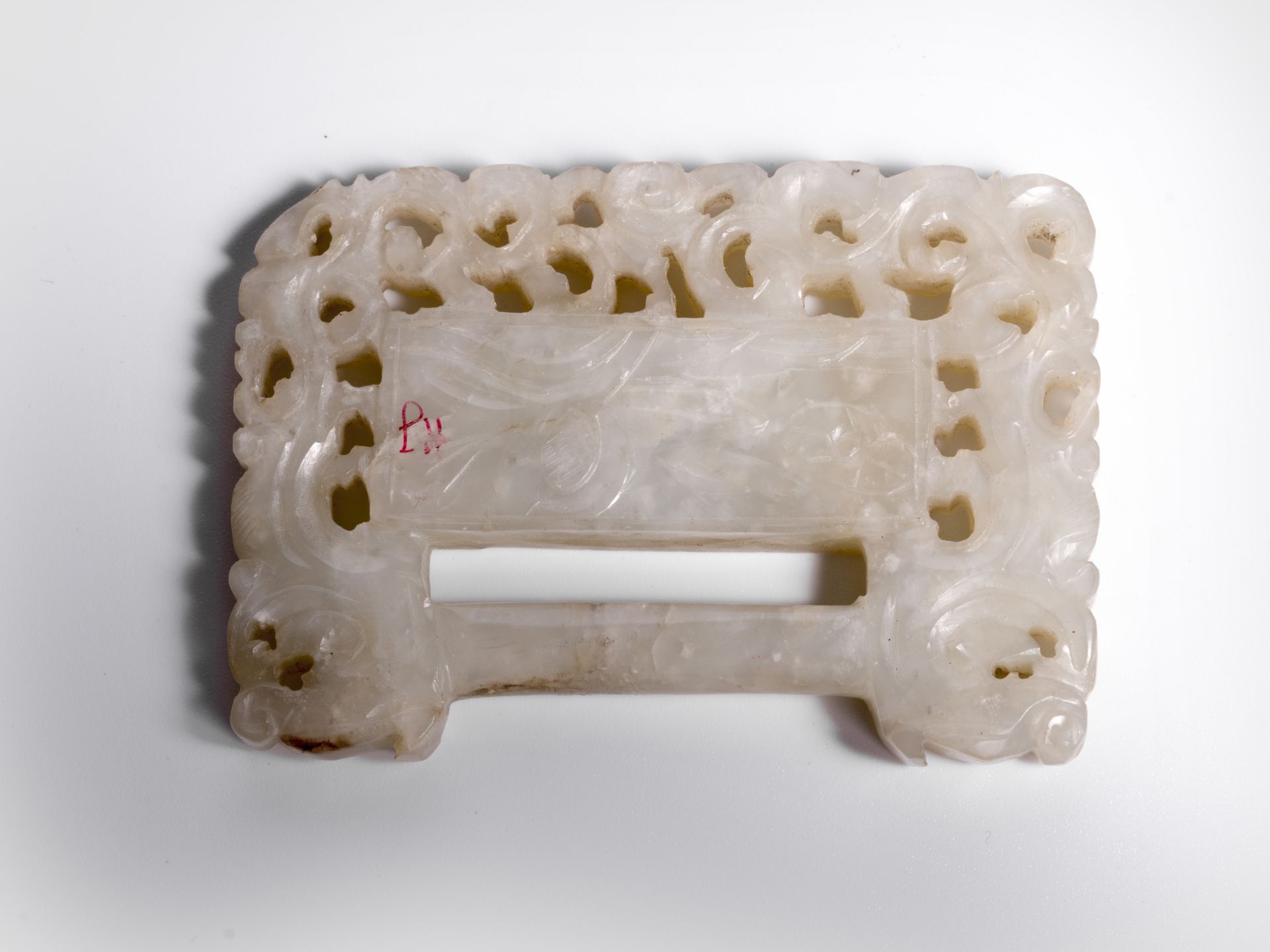 Jade – Gürtelschnalle, China, Qing Dynastie