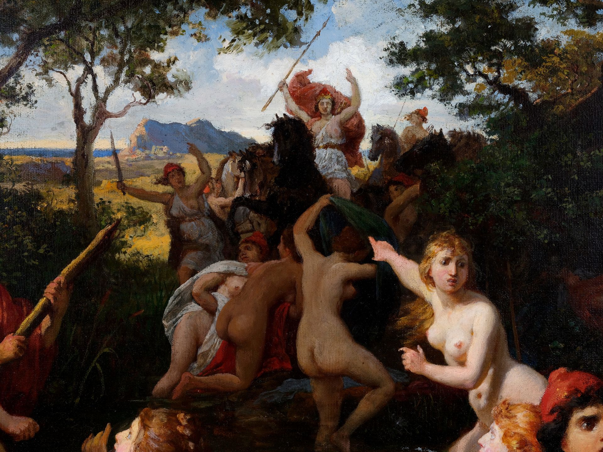 Carl von Blaas, Nauders 1815 - 1894 Vienna, Amazons & Centaurs - Image 4 of 7