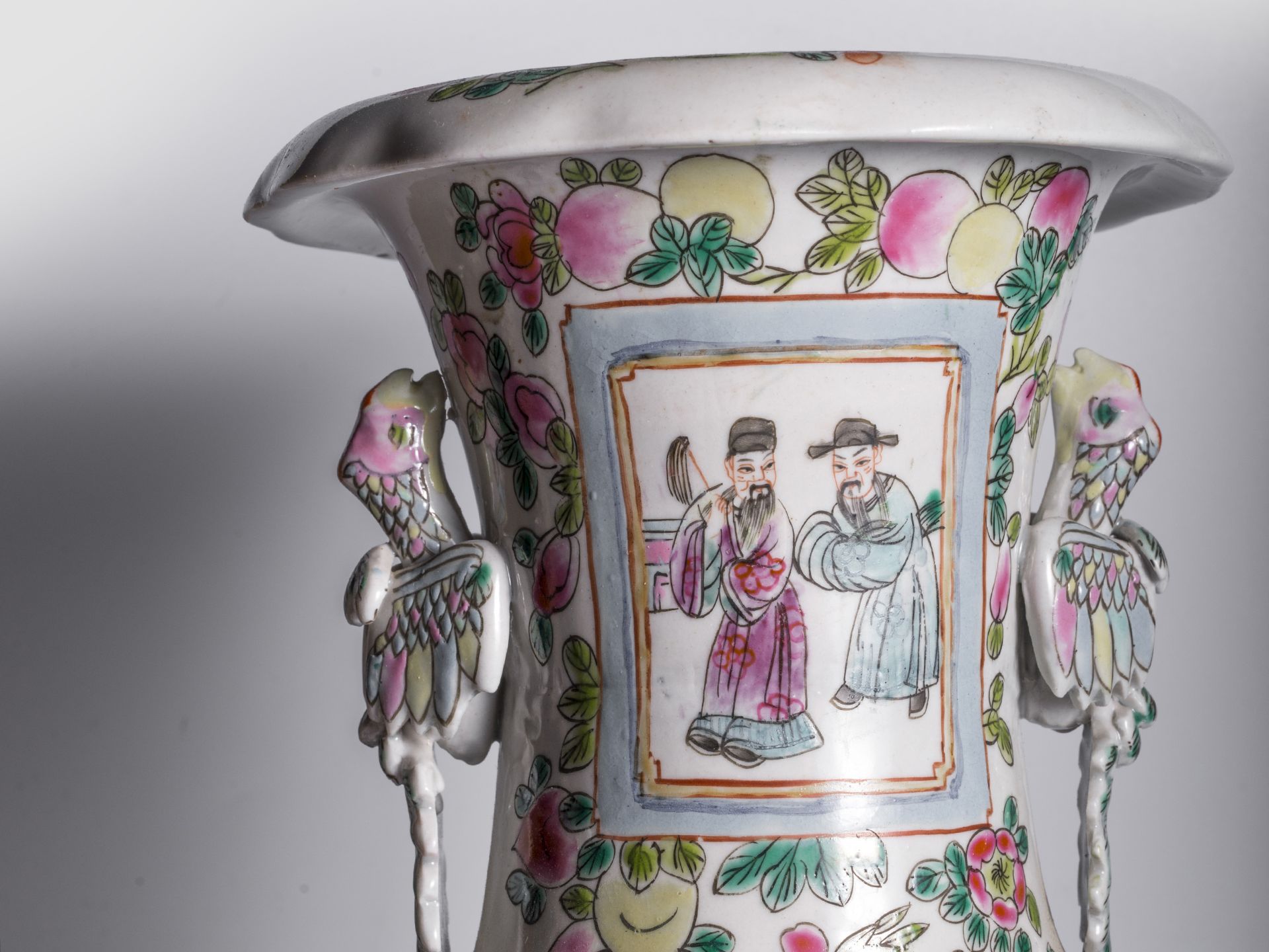 Chinese vase, China, Quing dynasty - Image 6 of 8