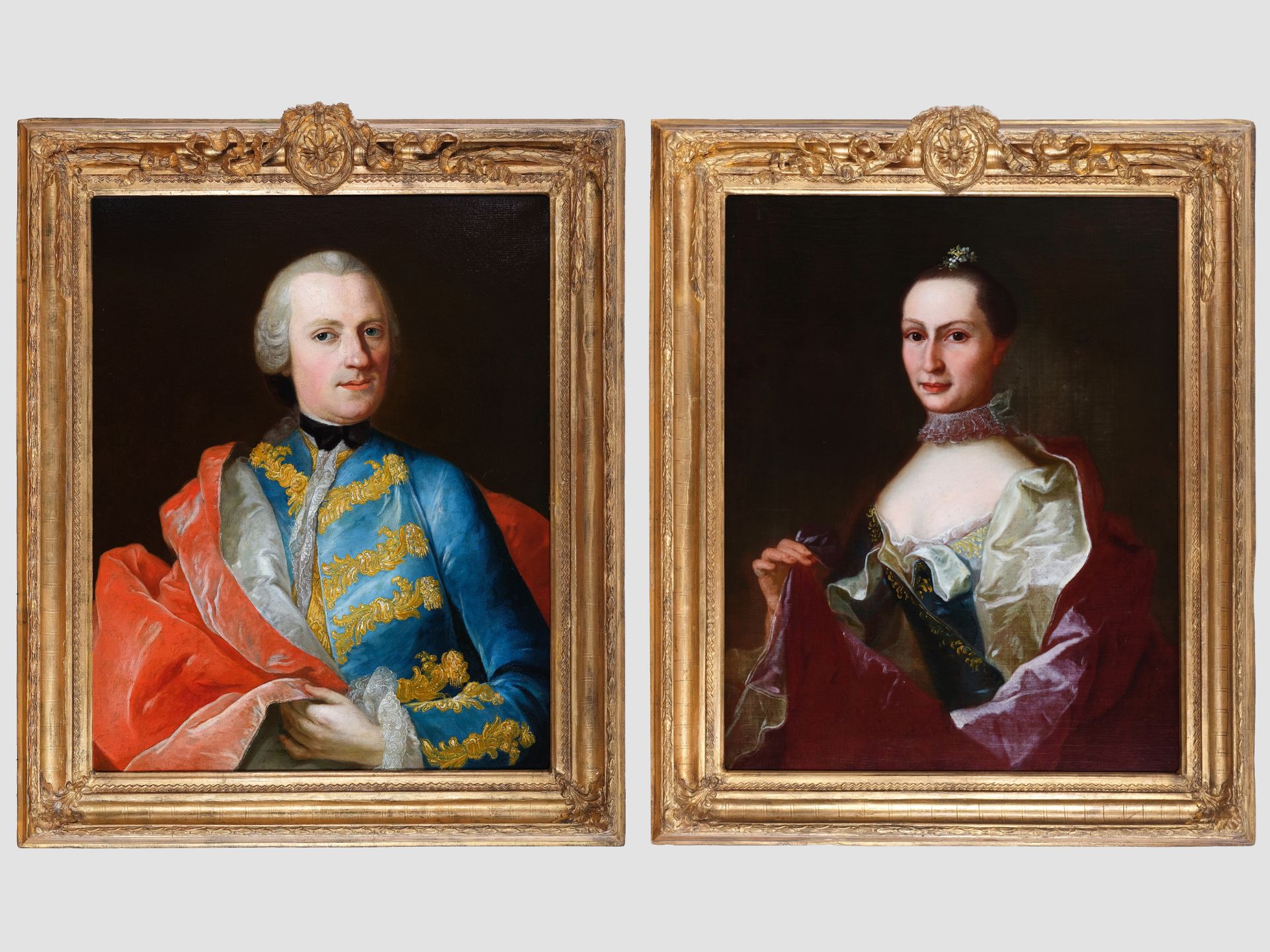 Martin van Meytens, Stockholm 1695 - 1770 Vienna, attributed, Portraits of a couple