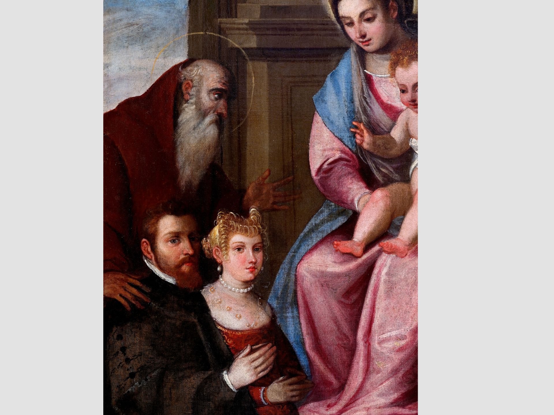 Jacopo Palma il Giovane, Venice 1548 - 1628, Sacra Conversatione - Image 5 of 6