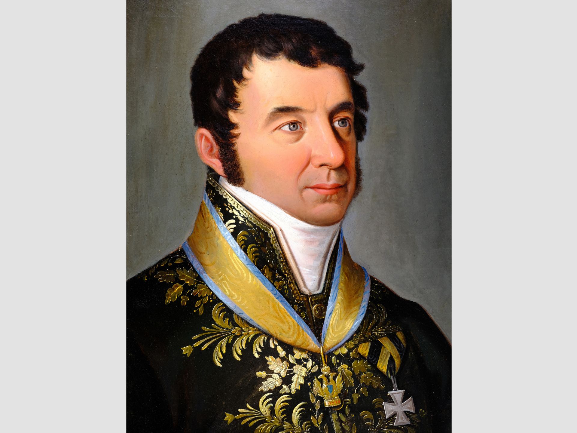 Giovanni Antonio Pock, Italy 1780 - 1842, Portrait of General Manzetti - Image 4 of 5