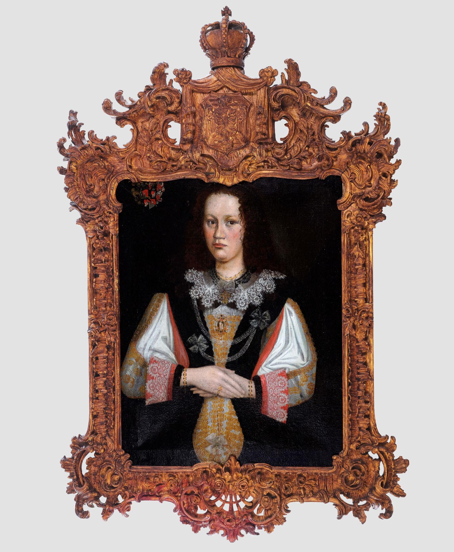 Austria 1601, Portrait of a Lady of Sigersdorf, Oil on canvas