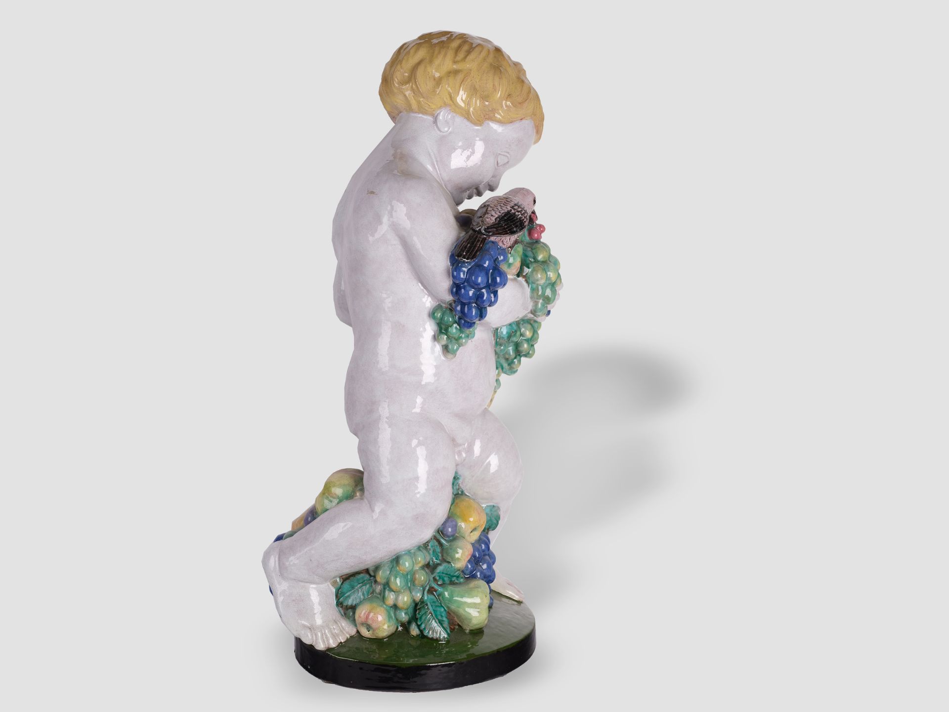 Michael Powolny, Judenburg 1871 – 1954 Vienna, Large putto with fruits and bird - Image 2 of 6