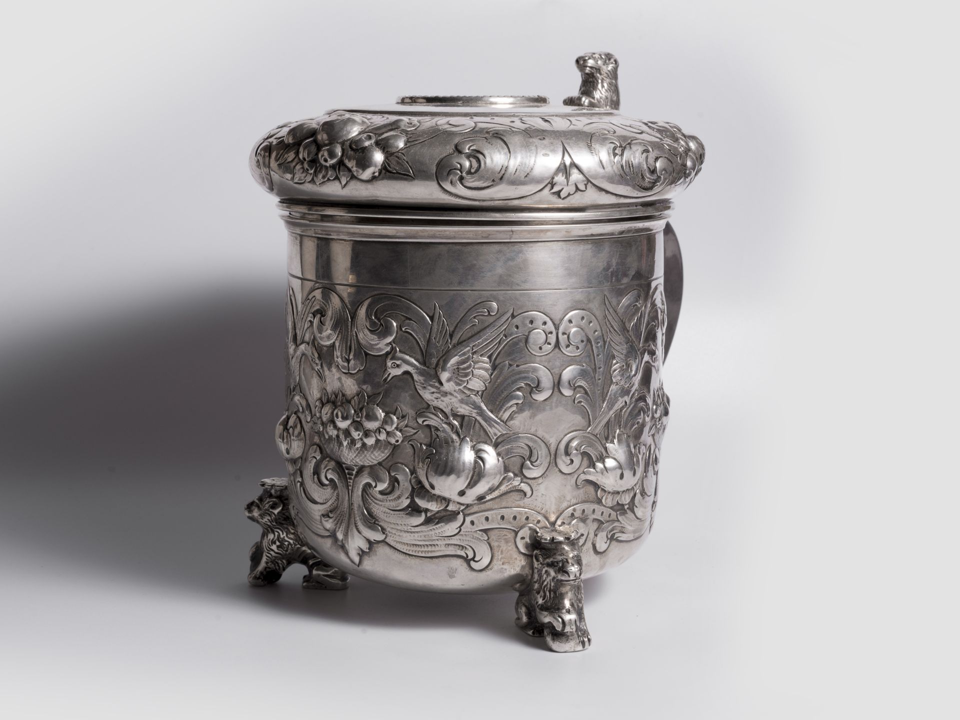 Representative silver tankard, German or Dutch, End 17th / beginning 18th century - Image 2 of 11