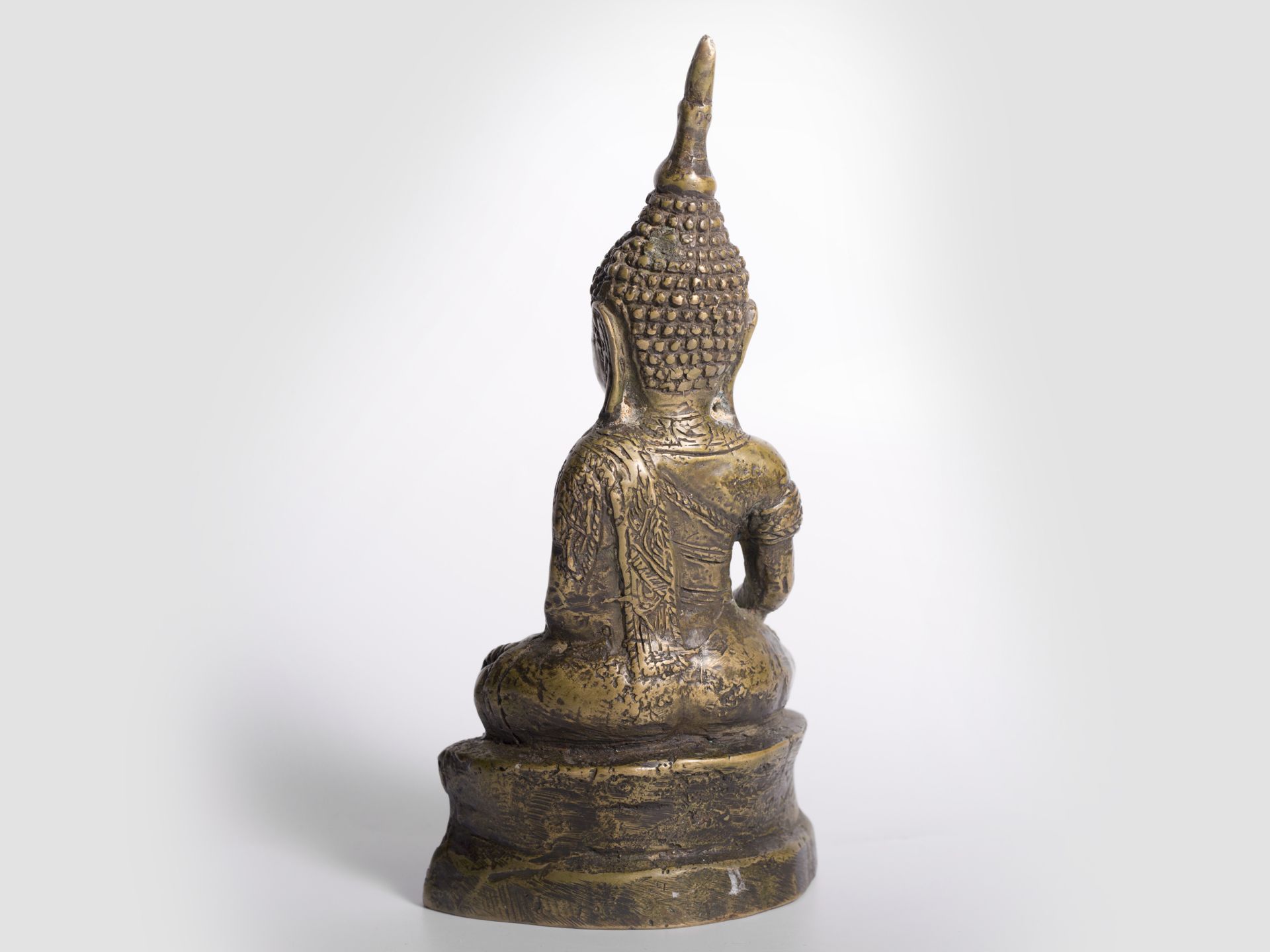 Sitzender Buddha, Süd Ost Asien / Thailand, 17./18 Jahrhundert oder früher - Bild 3 aus 6
