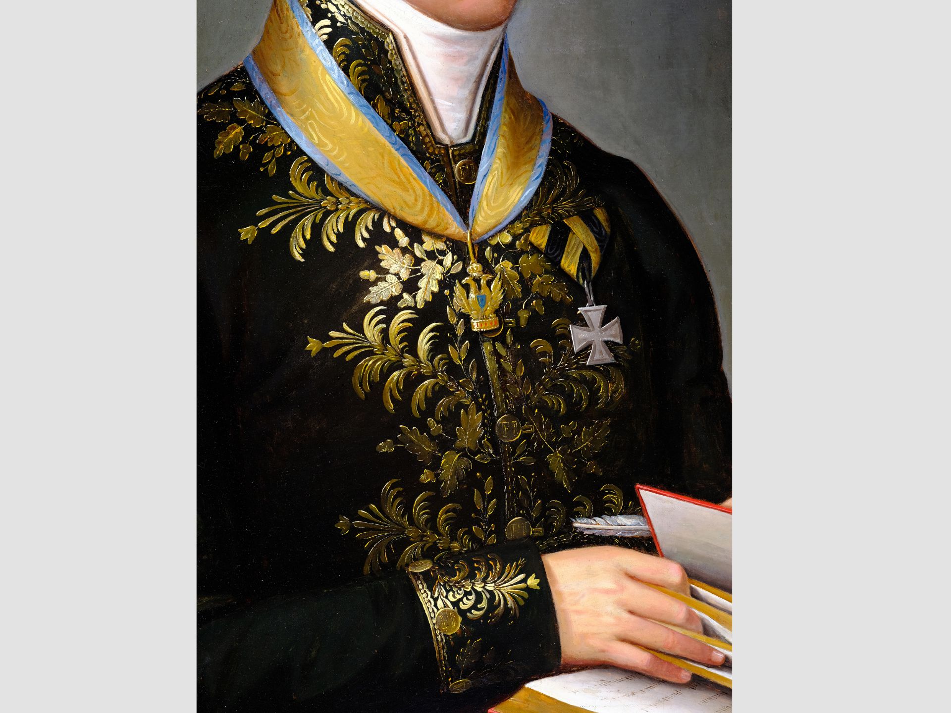 Giovanni Antonio Pock, Italy 1780 - 1842, Portrait of General Manzetti - Image 3 of 5