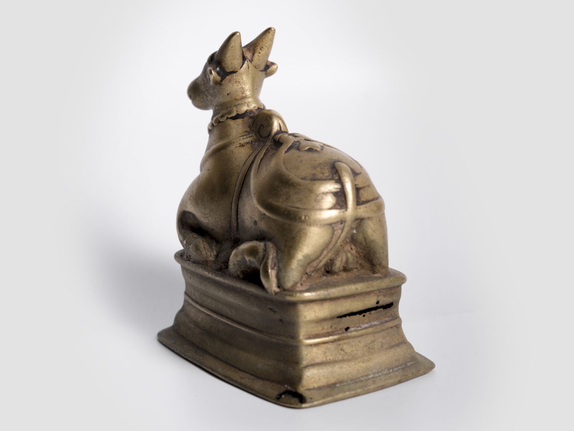 Lying Nandi, India, 18th century or earlier - Image 2 of 5