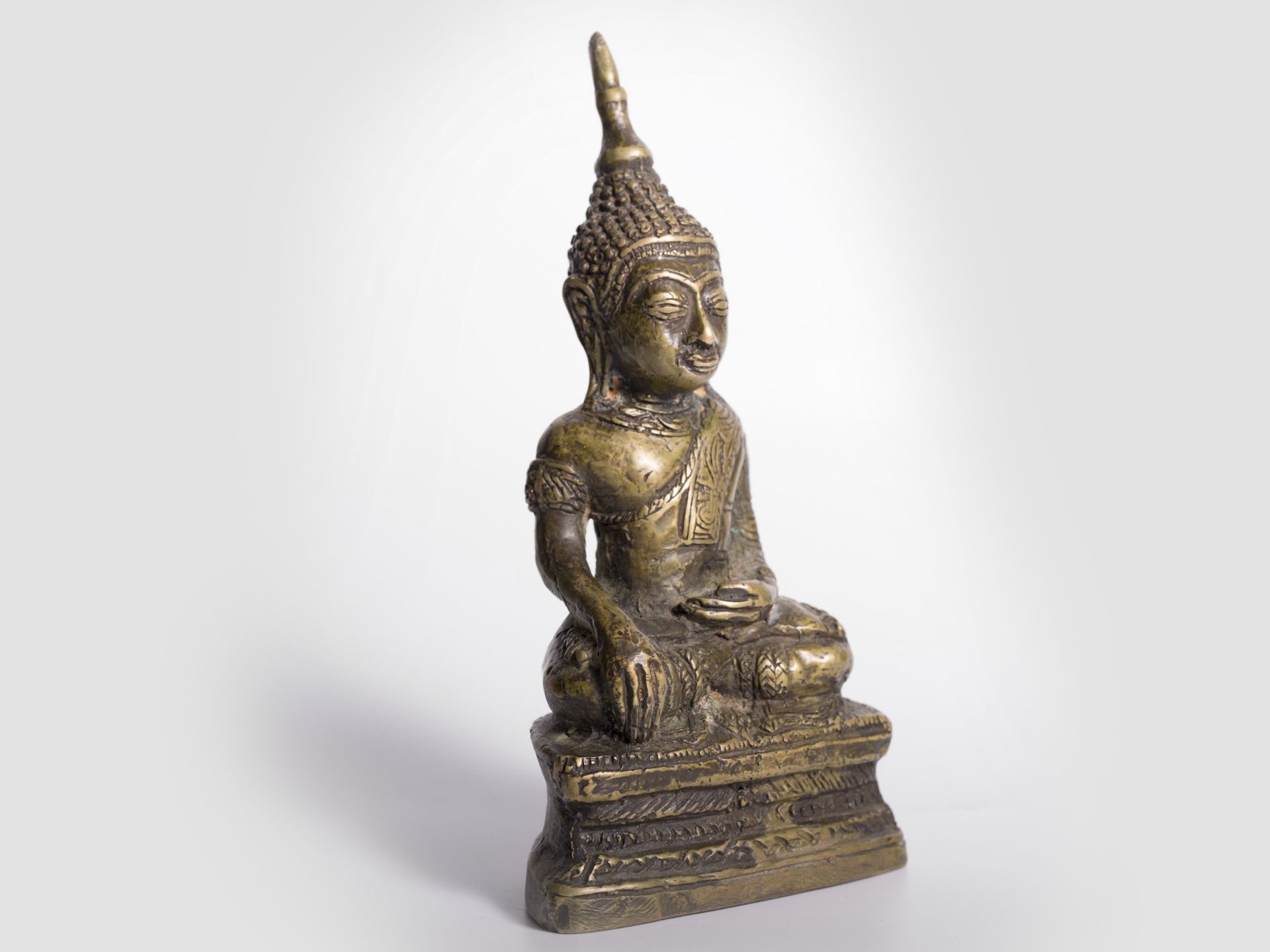 Sitzender Buddha, Süd Ost Asien / Thailand, 17./18 Jahrhundert oder früher - Bild 5 aus 6