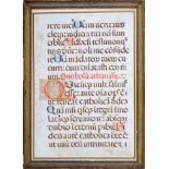 Gotische Buchseite, Deutsch oder französisch, 15. Jahrhundert