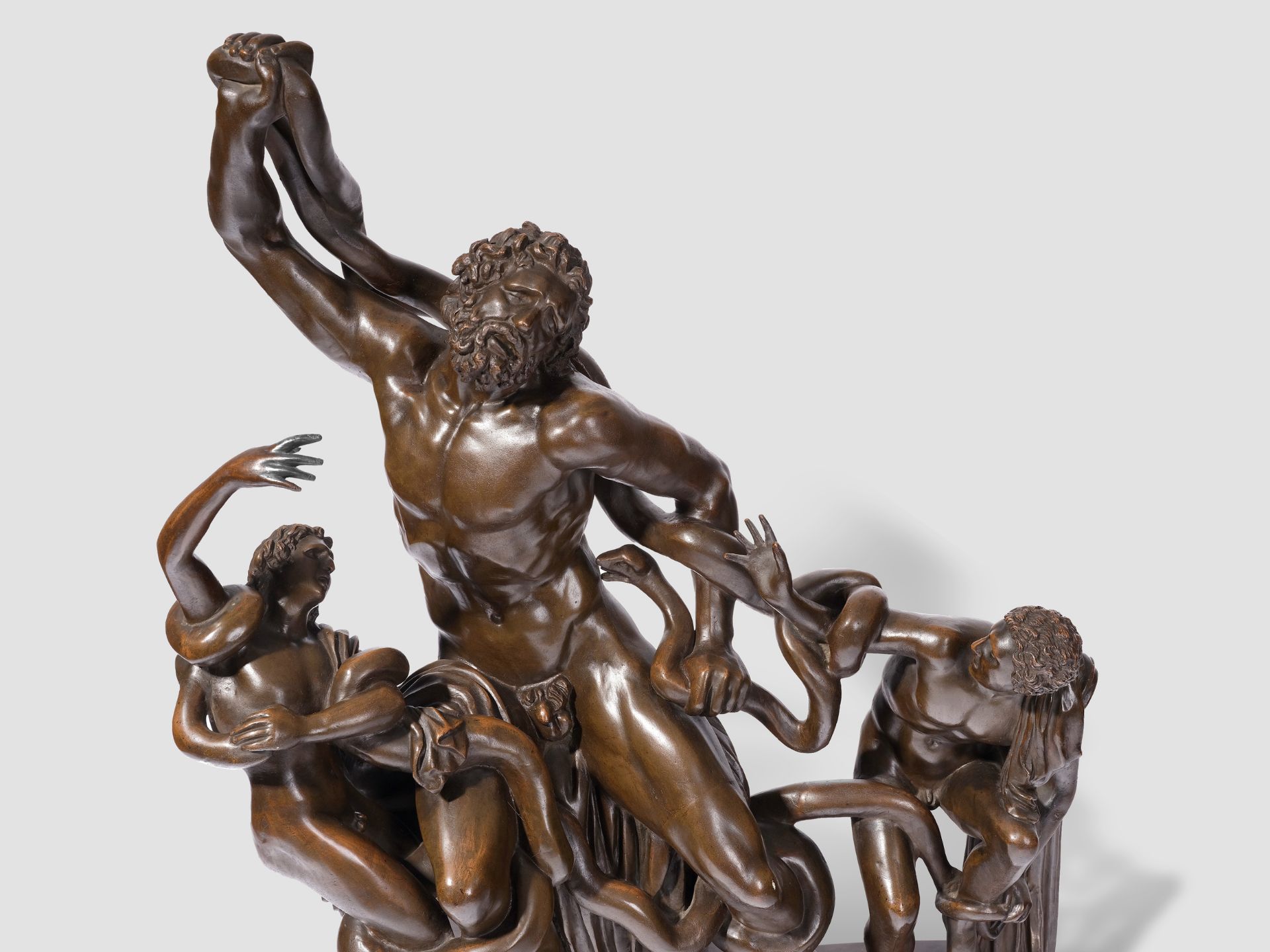 Monumental Laocoon Group, Grand tour, Italy, ca. 1860/70 - Image 2 of 4