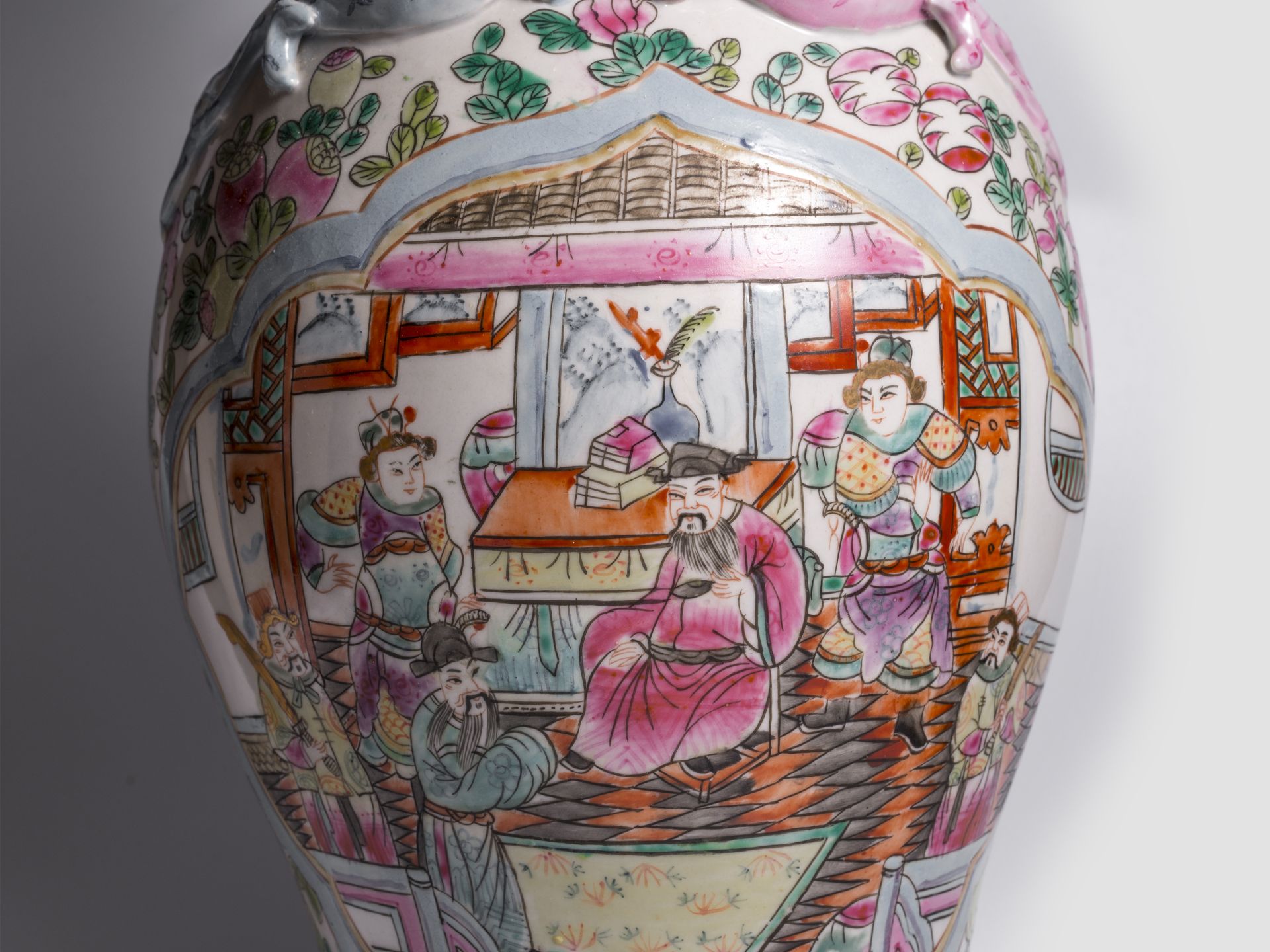 Chinese vase, China, Quing dynasty - Image 5 of 8