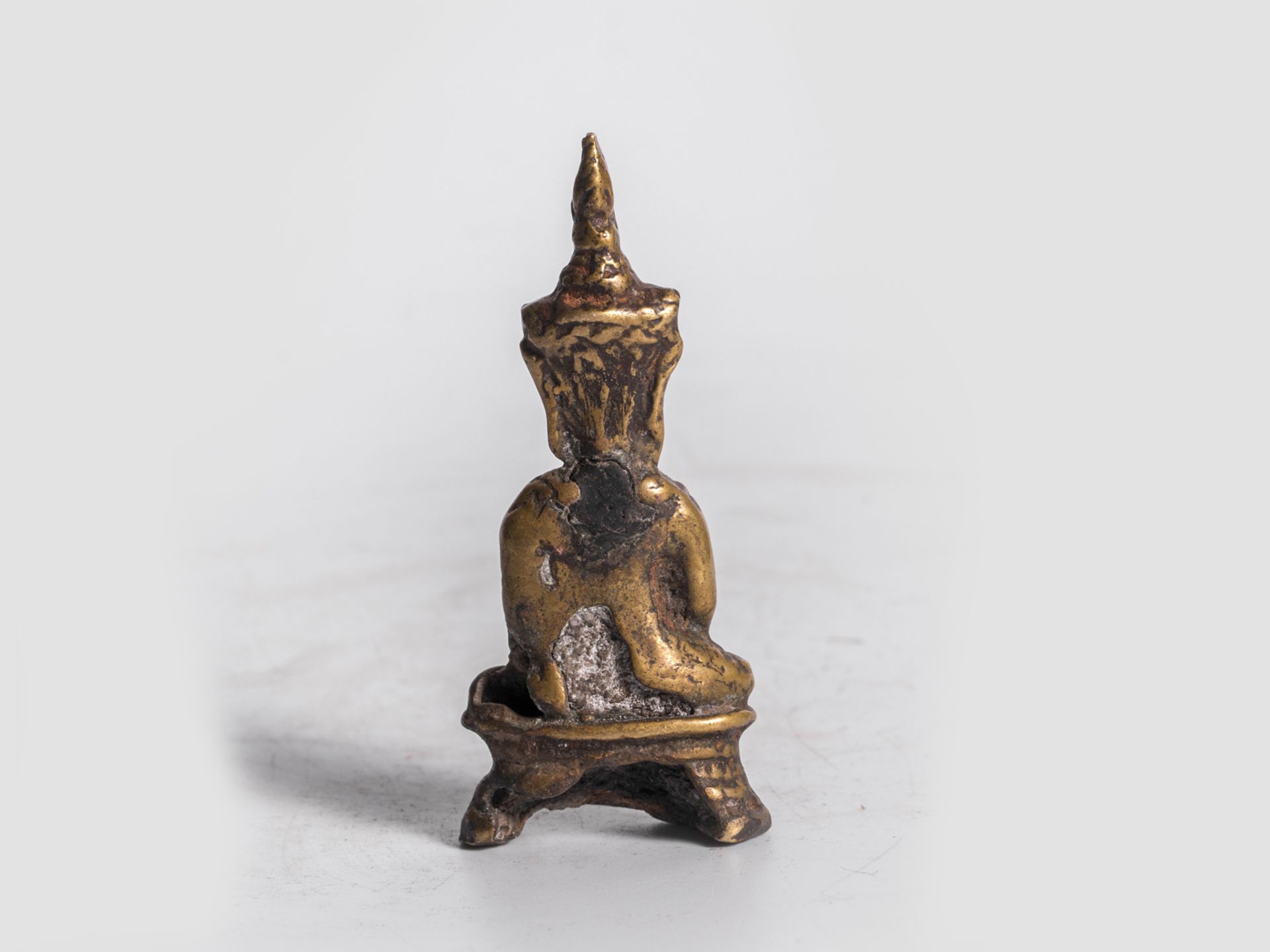 Sitzender Buddha, Süd Ost Asien / Thailand, 13. – 15. Jahrhundert oder früher - Bild 4 aus 5