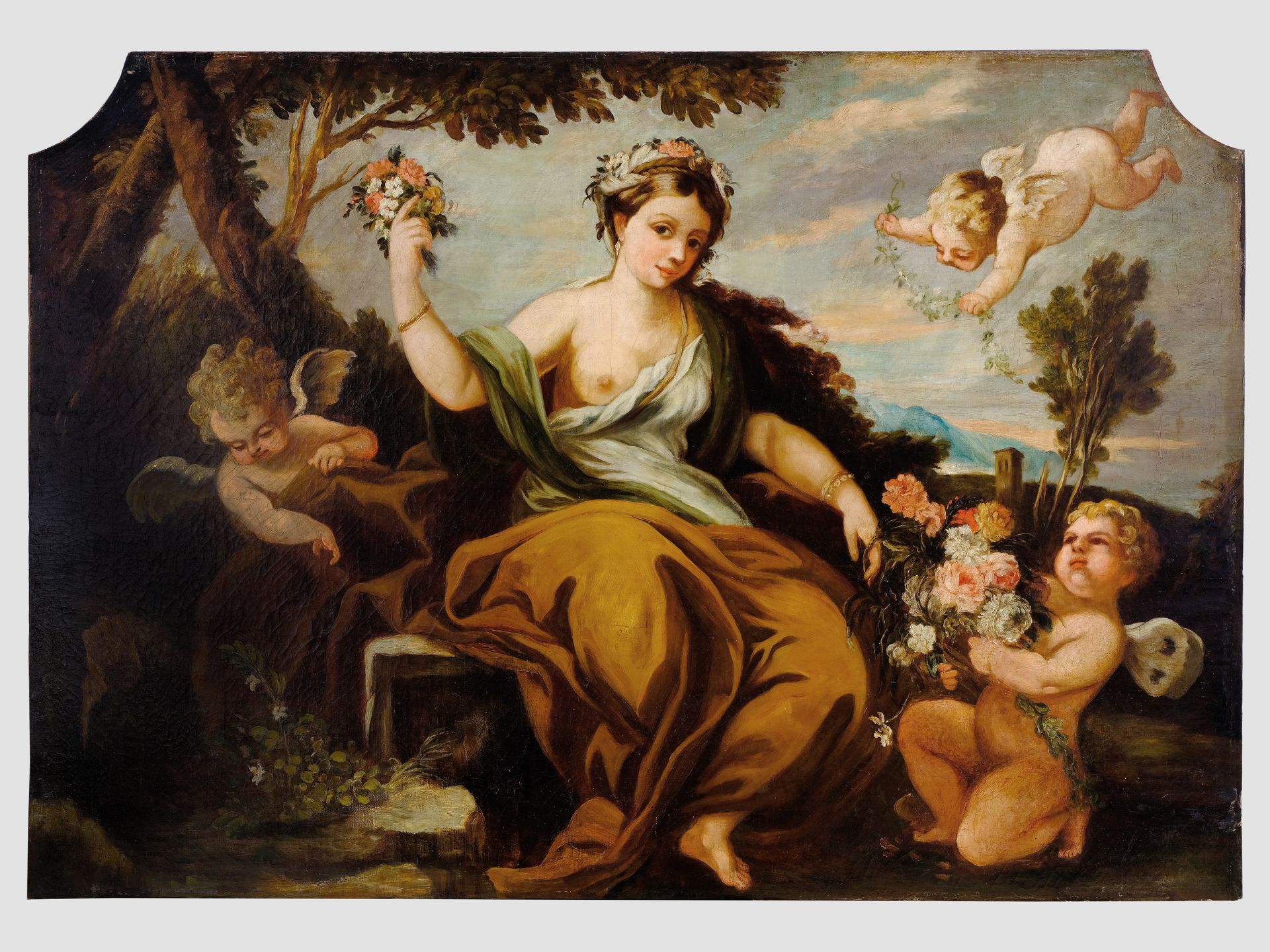 Pair of allegories, Spring and summer, 1st half 18th century - Image 2 of 12