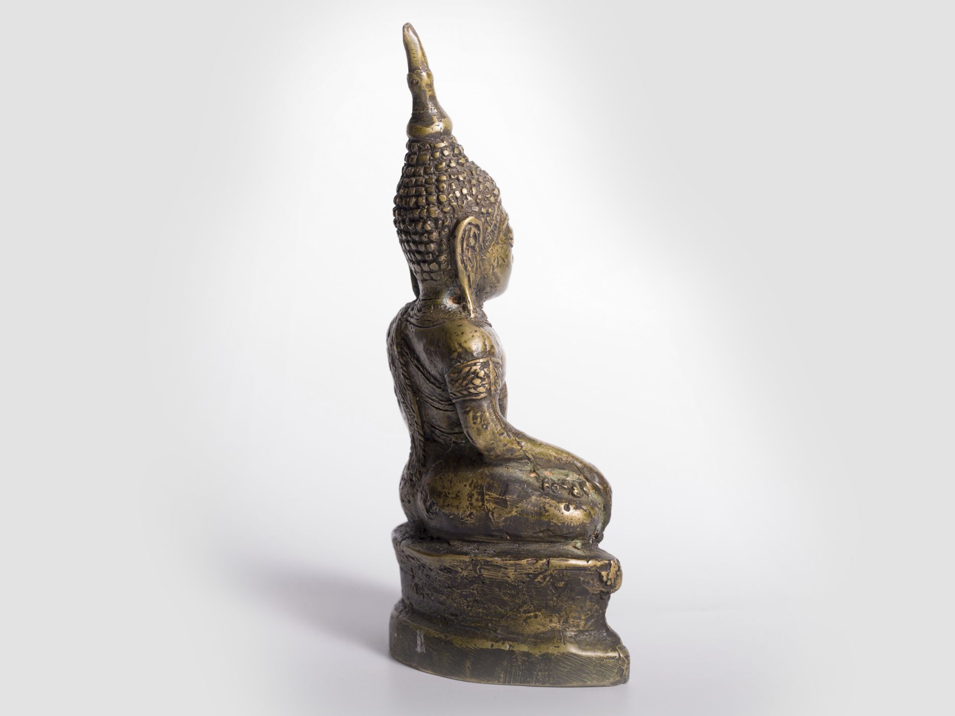 Sitzender Buddha, Süd Ost Asien / Thailand, 17./18 Jahrhundert oder früher - Bild 4 aus 6