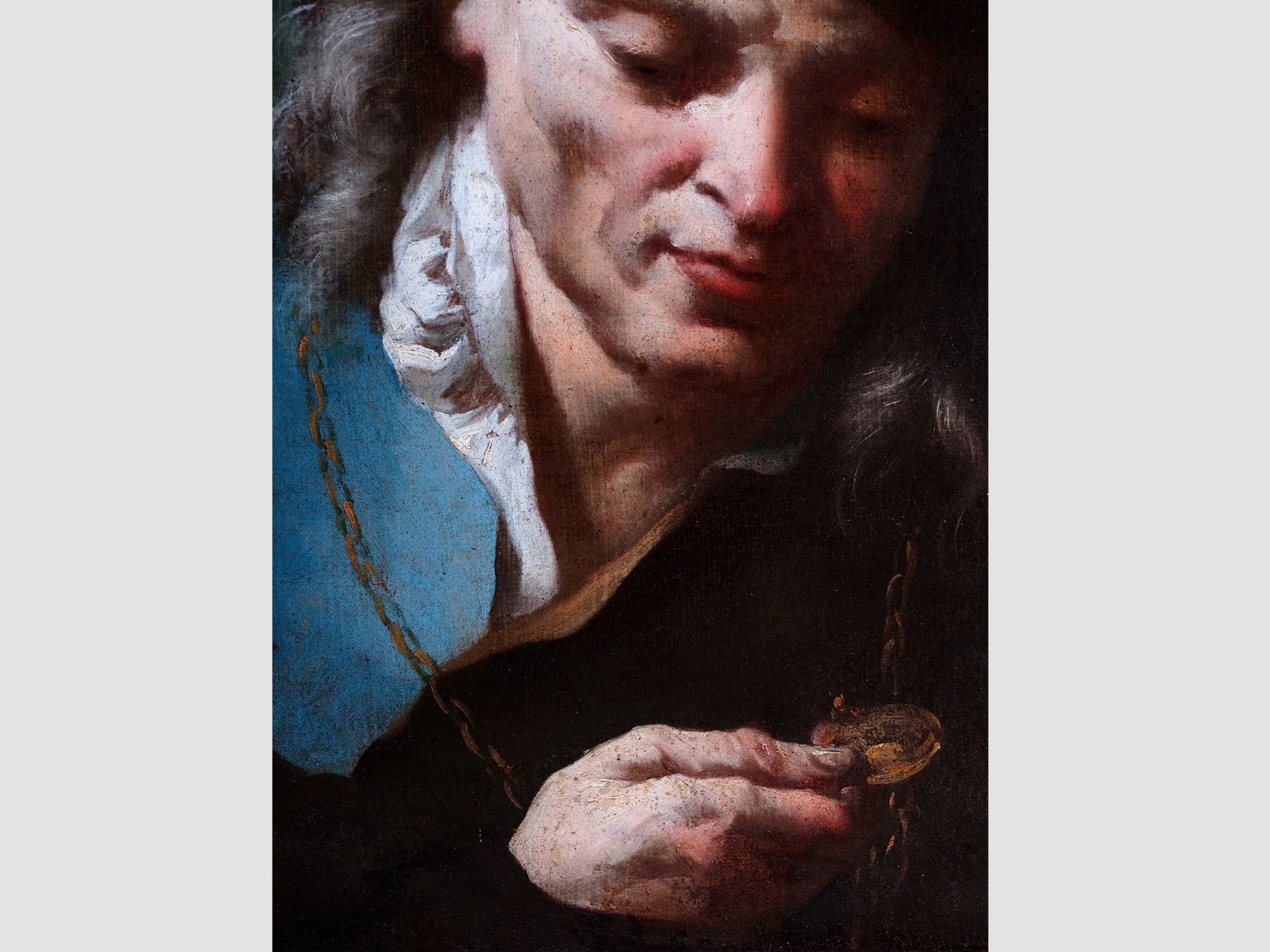 Giuseppe Angeli, Venice 1712 - 1798 Venice, Portrait of man with medal - Image 2 of 4