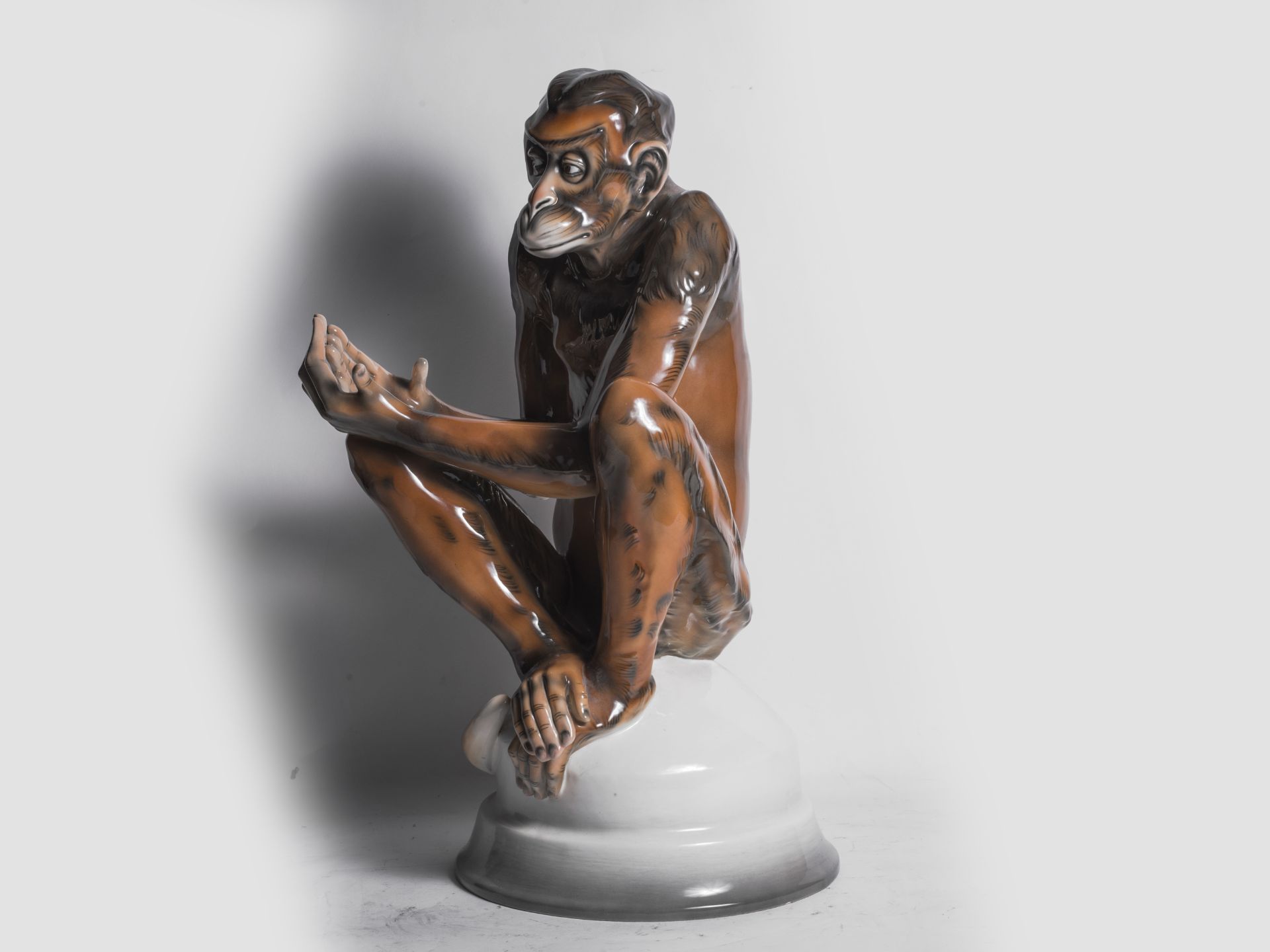 Wilhelm Thomasch, Teplice 1893 - 1964 Sierndorf, Tall monkey - Image 5 of 8