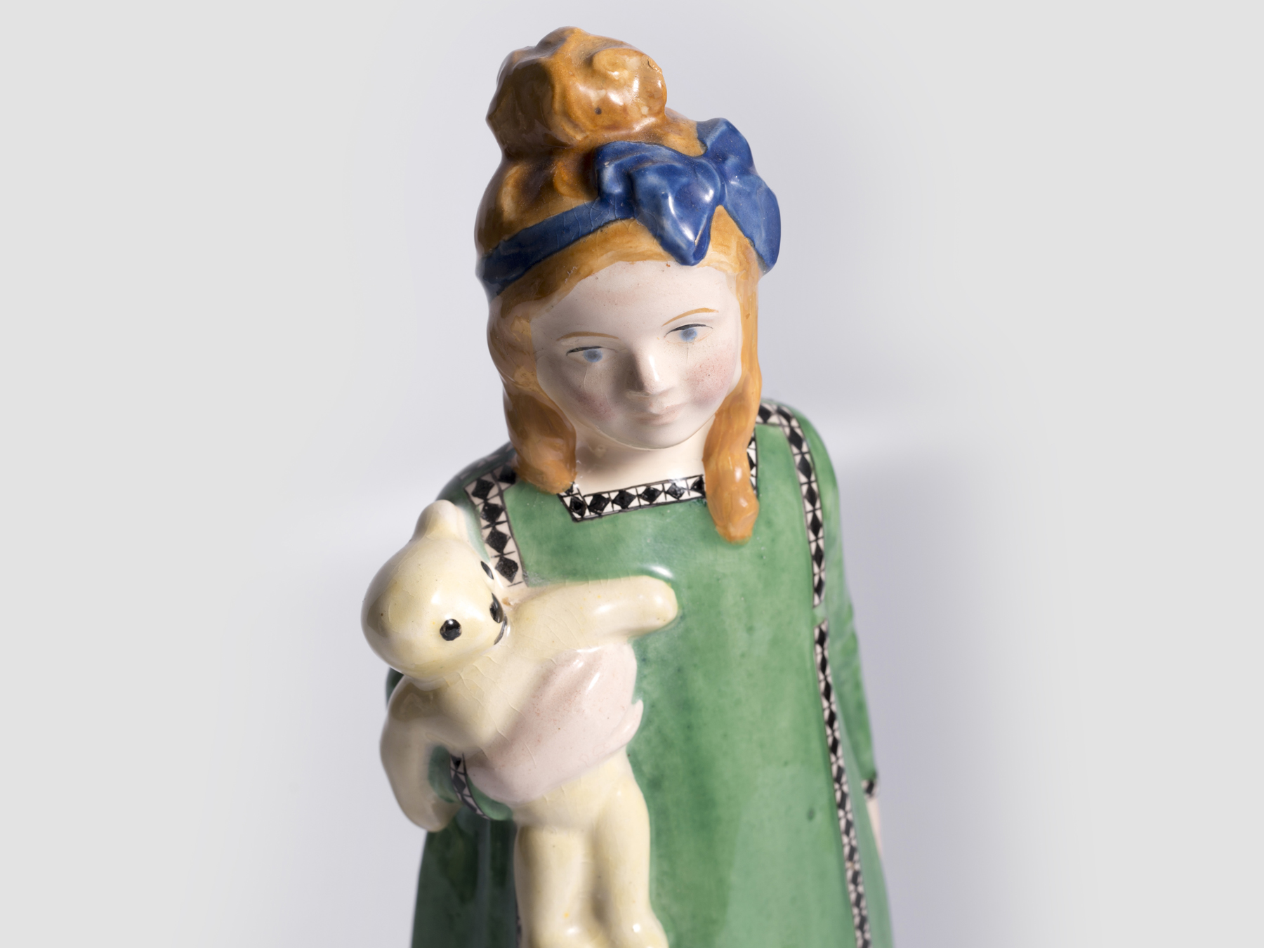 Michael Powolny, Judenburg 1871 – 1954 Wien, Kind mit Puppe - Bild 6 aus 7