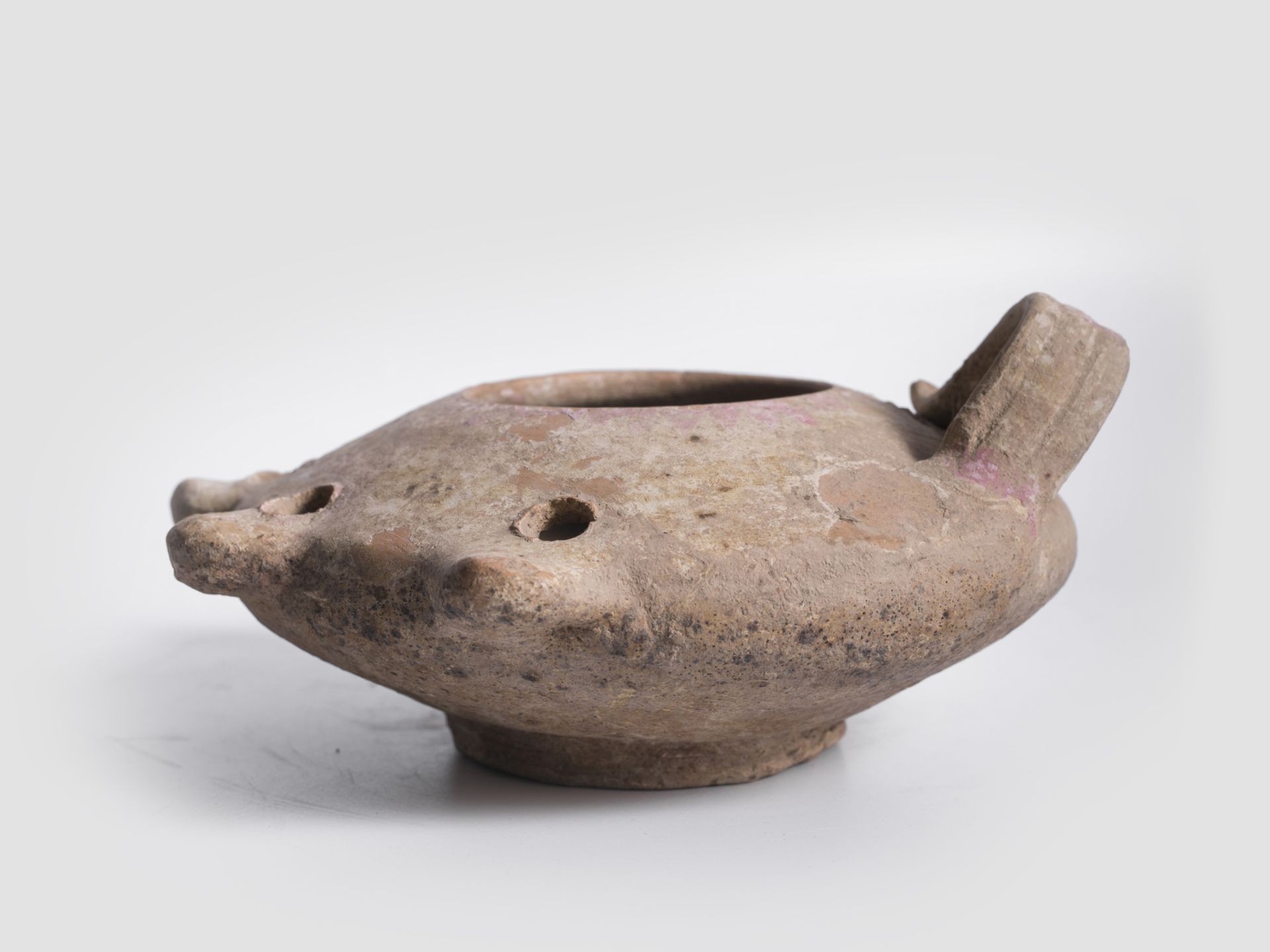Antique oil lamp, Southern Europe or Near East, Antique, 1st - 3rd century AD - Image 2 of 6