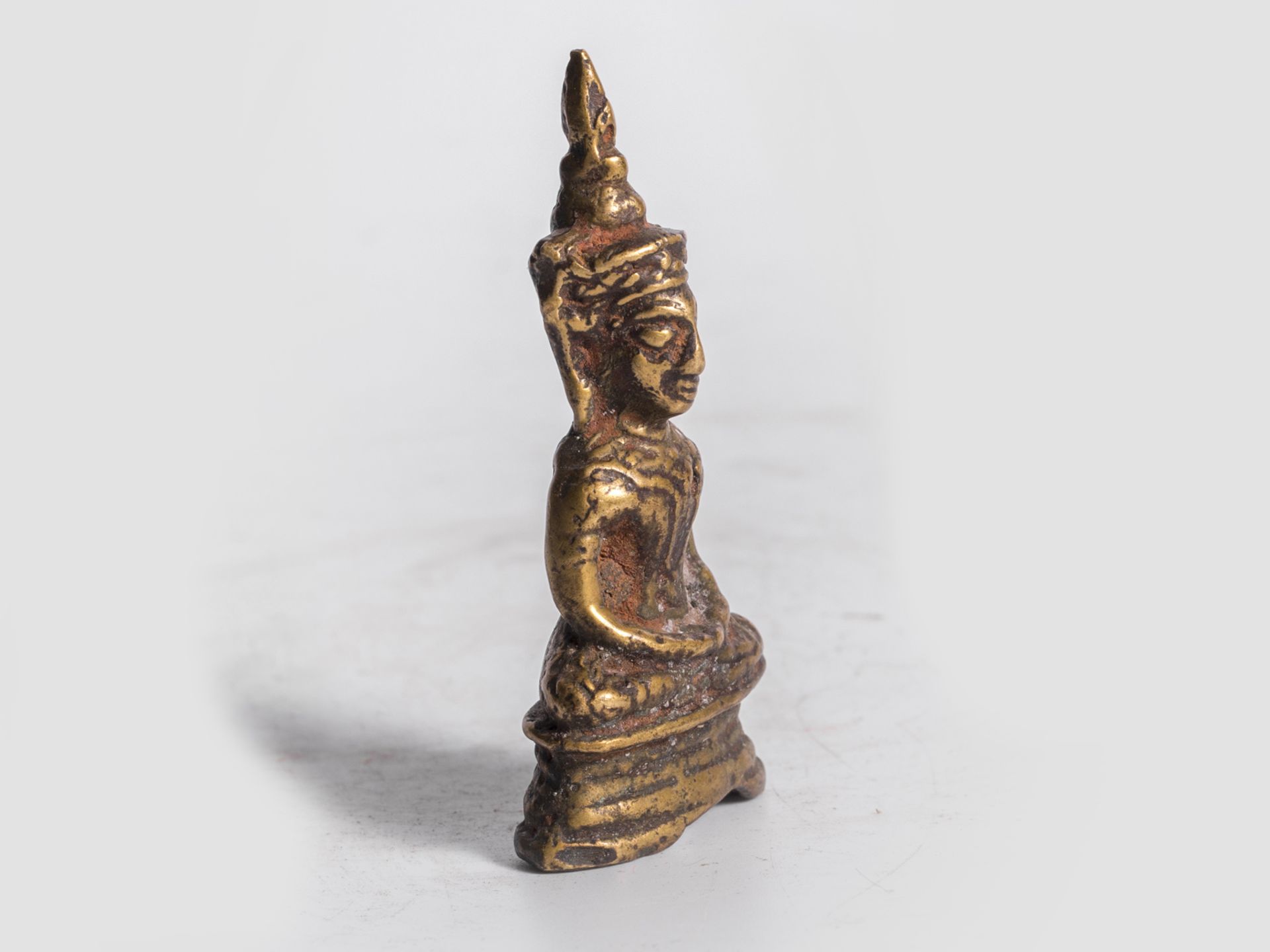 Sitzender Buddha, Süd Ost Asien / Thailand, 13. – 15. Jahrhundert oder früher - Bild 2 aus 5