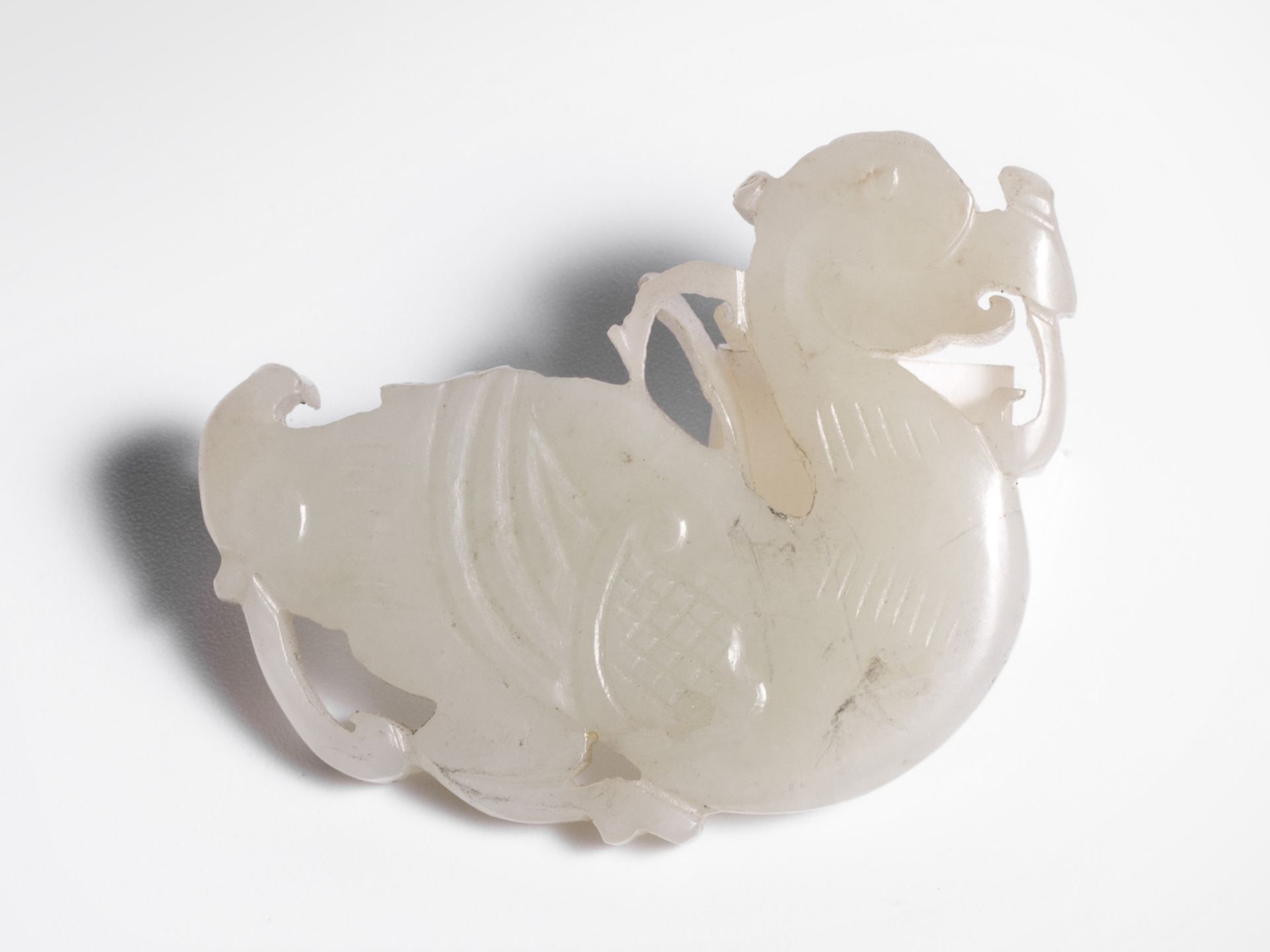 Jade duck, China, Yuan dynasty or Early Ming dynasty - Image 2 of 2