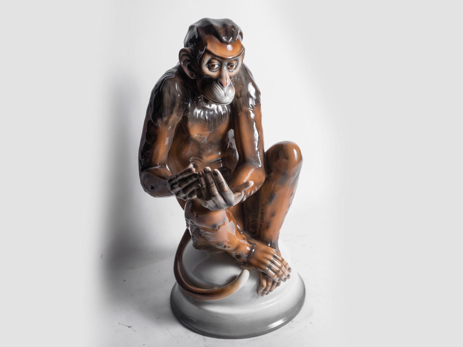 Wilhelm Thomasch, Teplice 1893 - 1964 Sierndorf, Tall monkey - Image 2 of 8