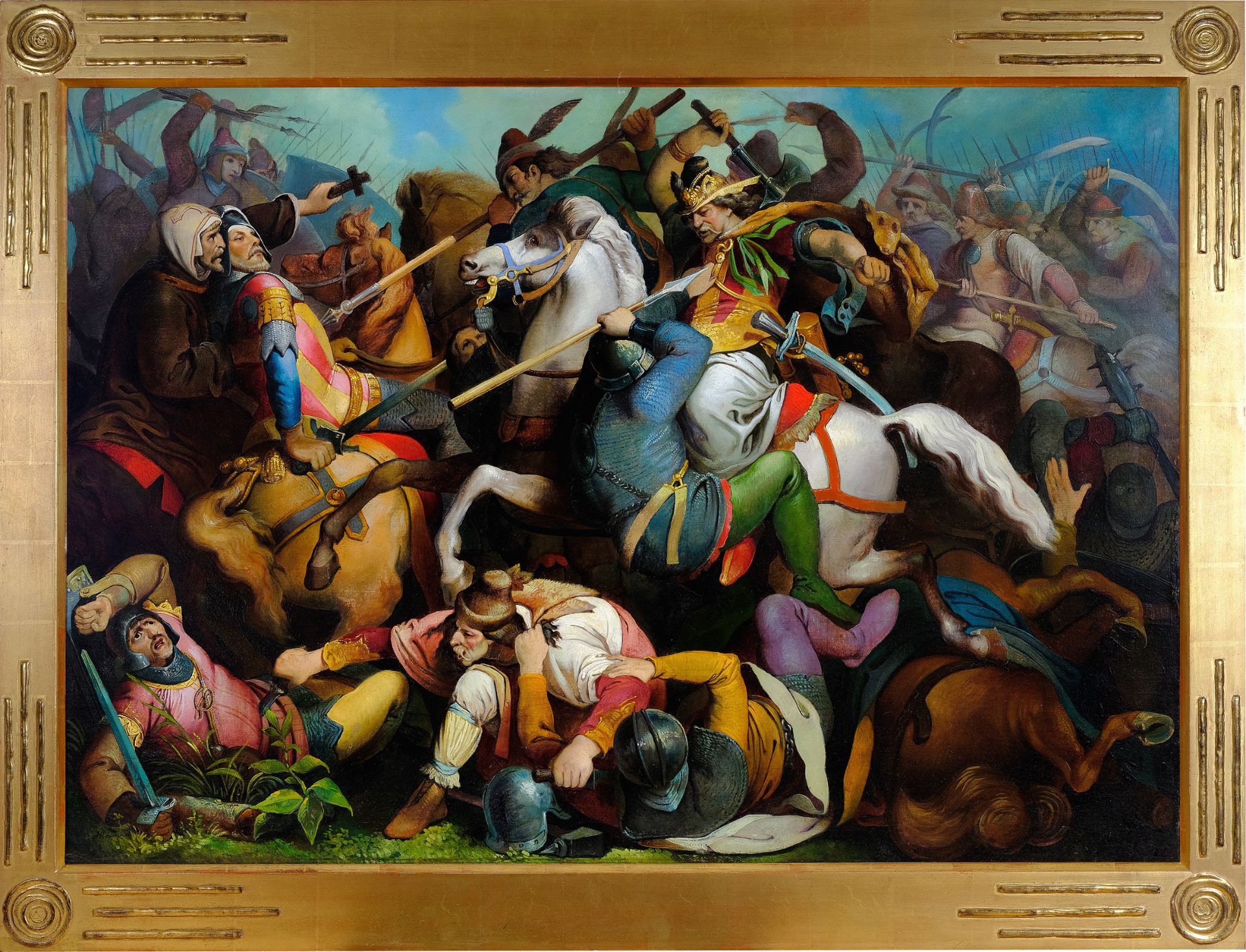 Fritz L’Allemand, Hanau 1812 - 1866 Vienna, The Battle of Mohacs